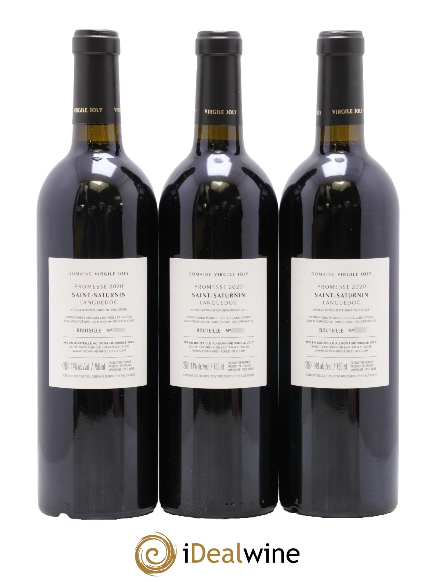 Languedoc Saint Saturnin Promesse 2020 - Lot de 3 bouteilles - 1