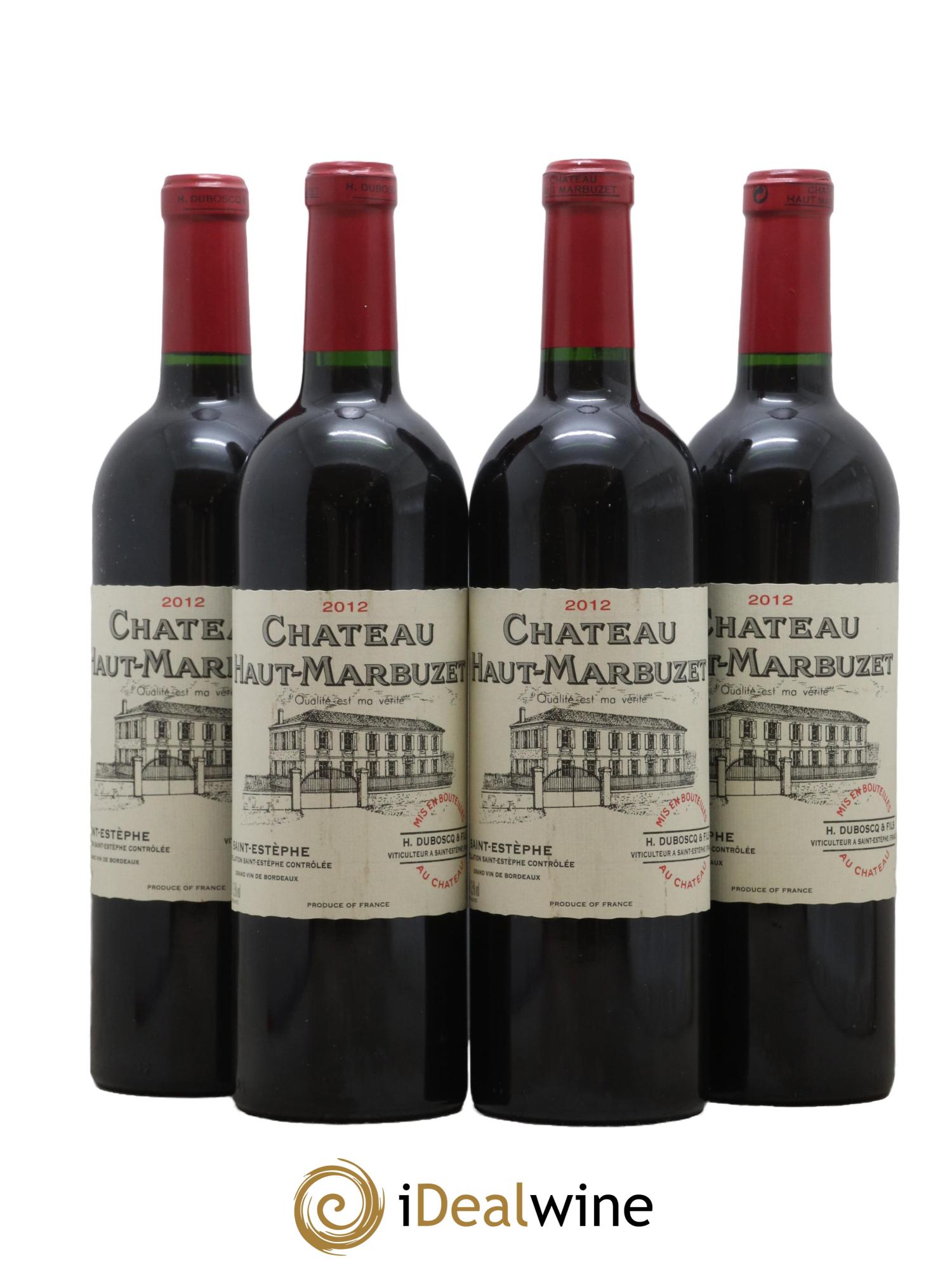 Château Haut Marbuzet 2012 - Lot de 4 bouteilles - 0