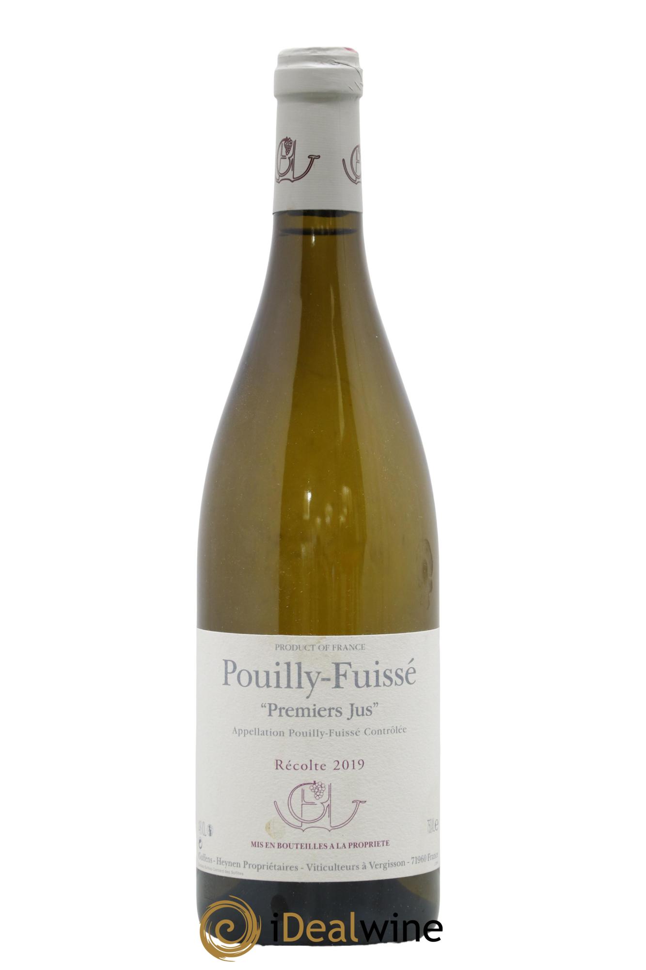 Pouilly-Fuissé Premier Jus Guffens-Heynen 2019 - Lot of 1 bottle - 0