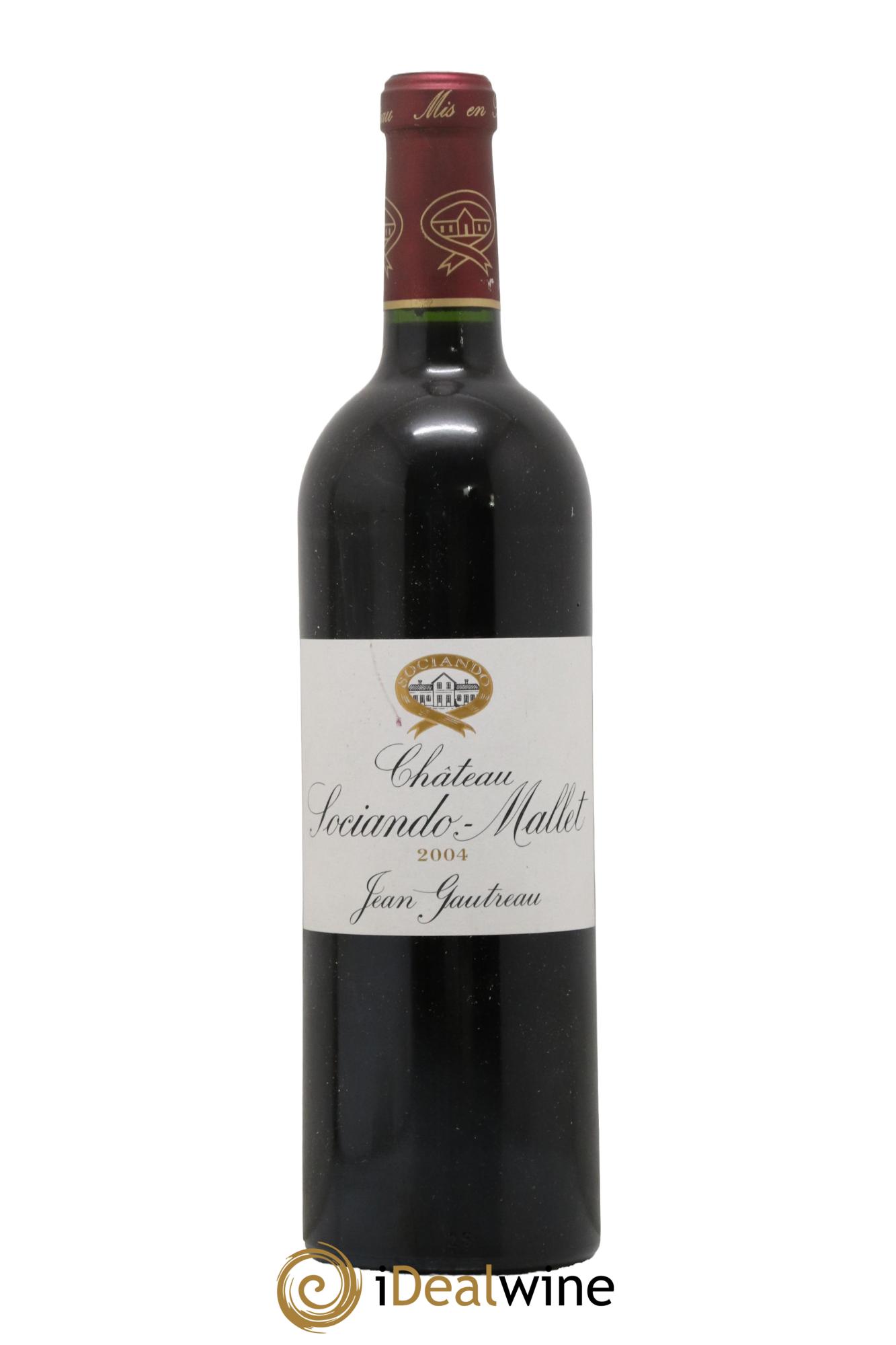Château Sociando Mallet 2004 - Lot de 1 bouteille - 0