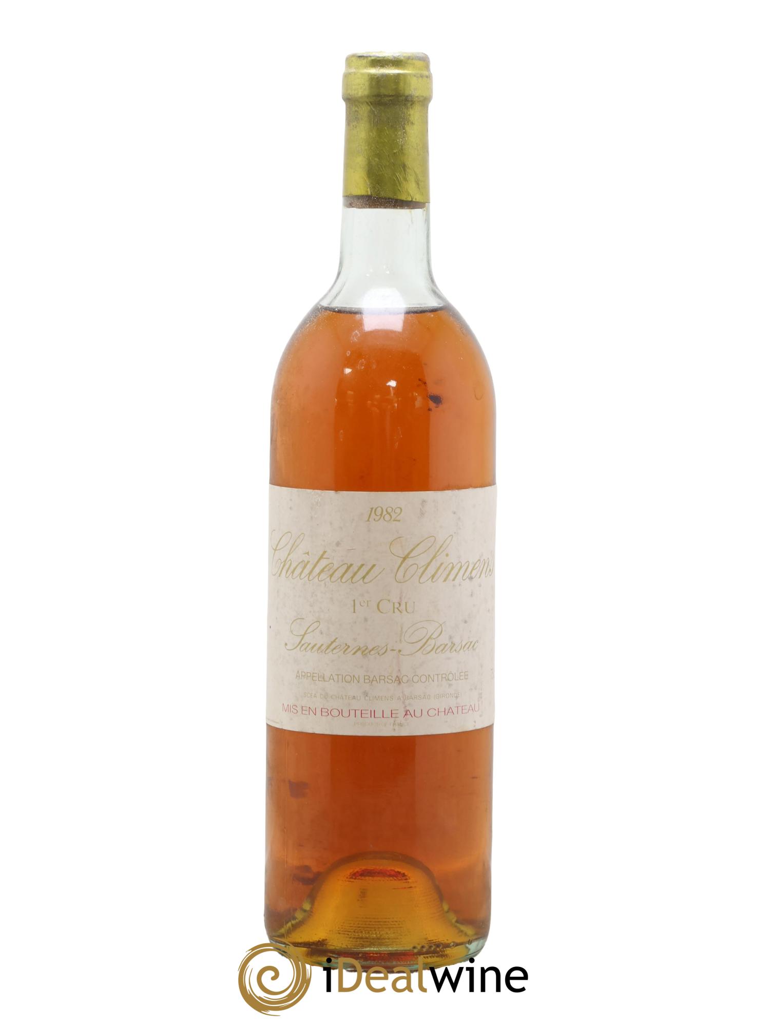 Château Climens 1er Grand Cru Classé 1982 - Posten von 1 Flasche - 0