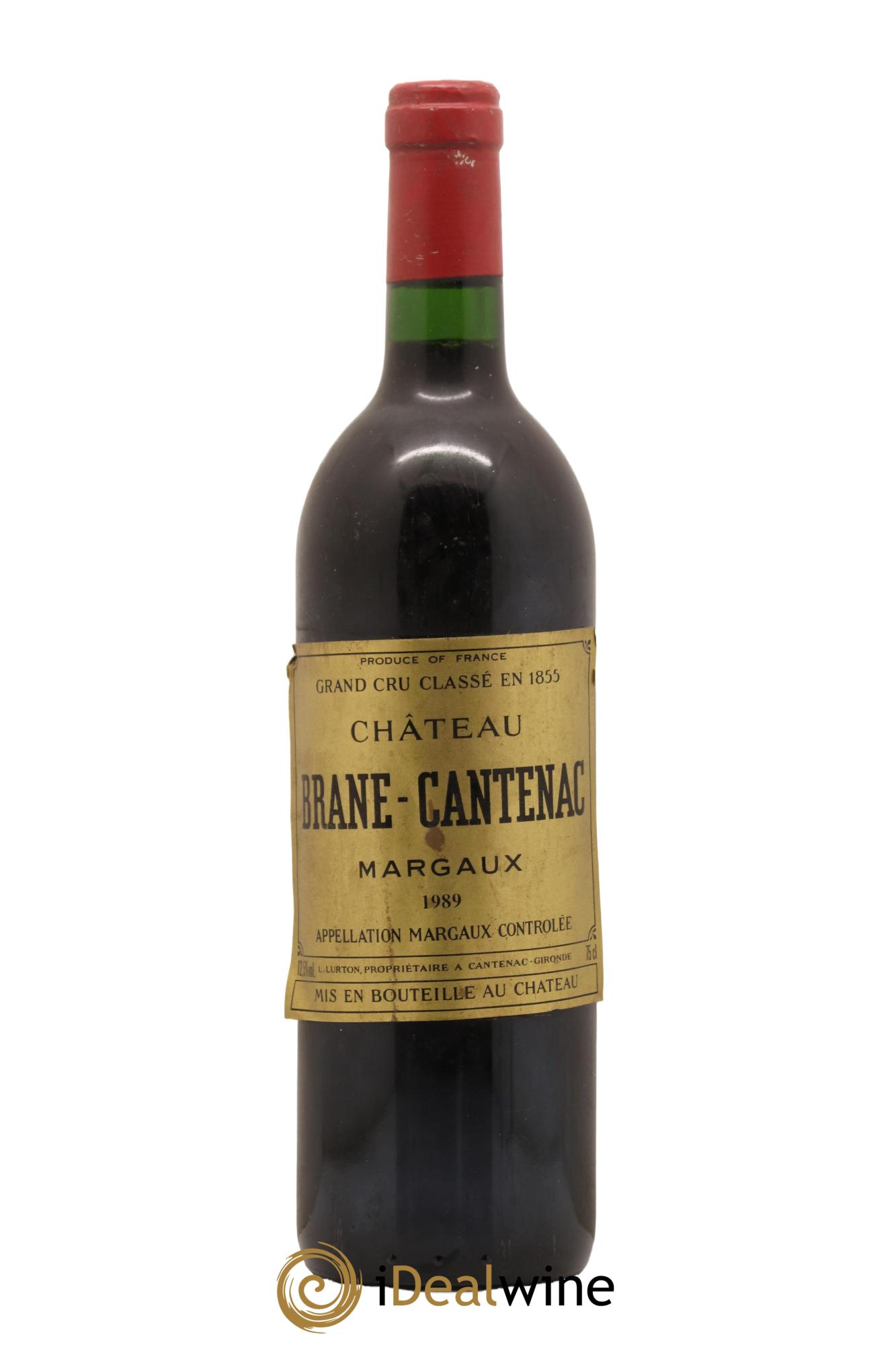 Château Brane Cantenac 2ème Grand Cru Classé 1989 - Lot de 1 bouteille - 0