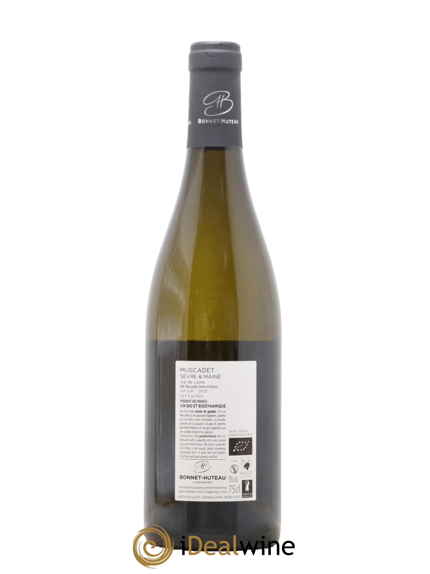 Muscadet-Sèvre-et-Maine Les Laures Bonnet-Huteau 2021 - Lot de 1 bouteille - 1