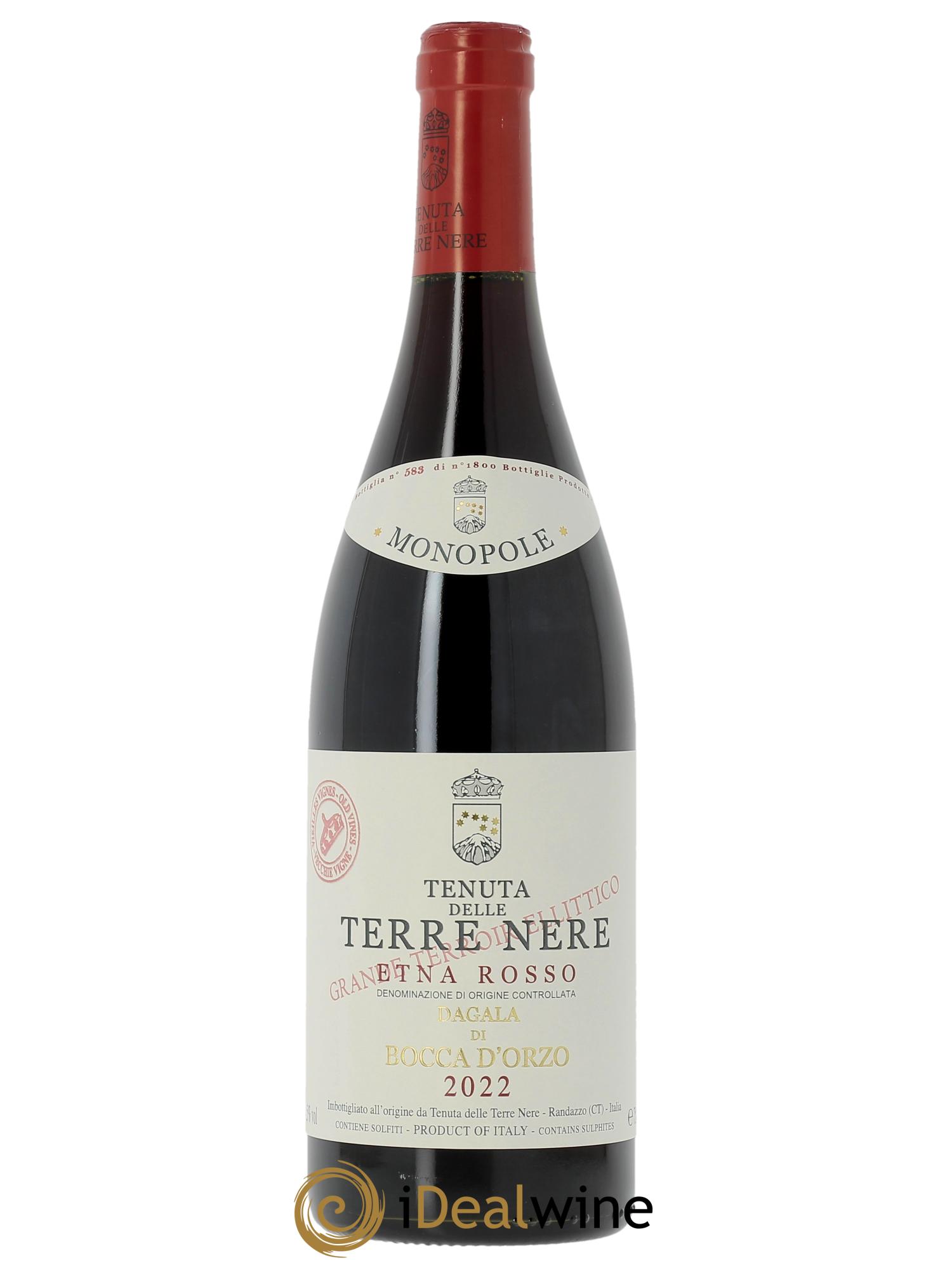 Etna Rosso DOC Tenuta delle Terre Nere Dagala di Bocca d'Orzo 2022 - Lotto di 1 bottiglia - 0