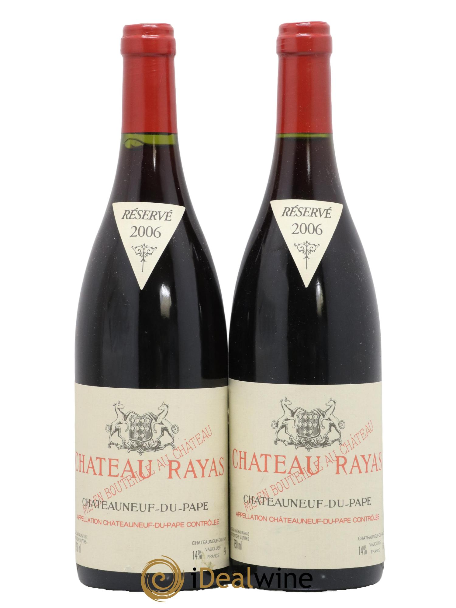 Châteauneuf-du-Pape Château Rayas Emmanuel Reynaud 2006 - Lot de 2 bouteilles - 0