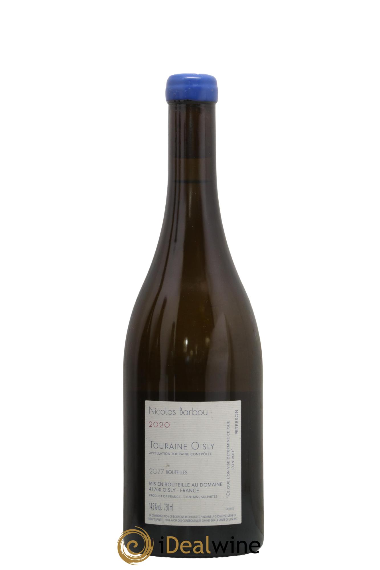 Touraine-Oisly Folie Insolente Nicolas Barbou 2020 - Lot of 1 bottle - 1