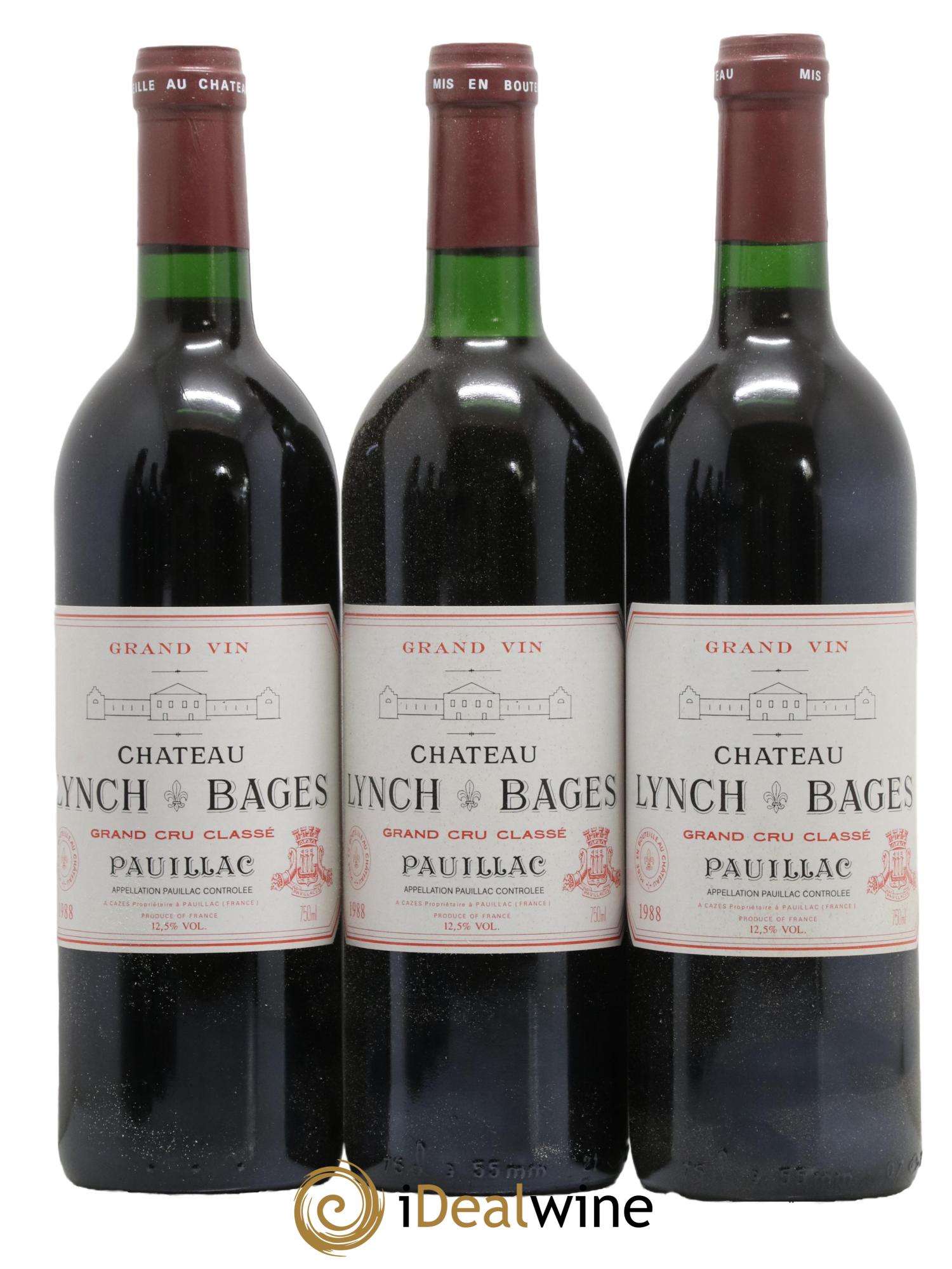 Château Lynch Bages 5ème Grand Cru Classé 1988 - Lot de 6 bouteilles - 1