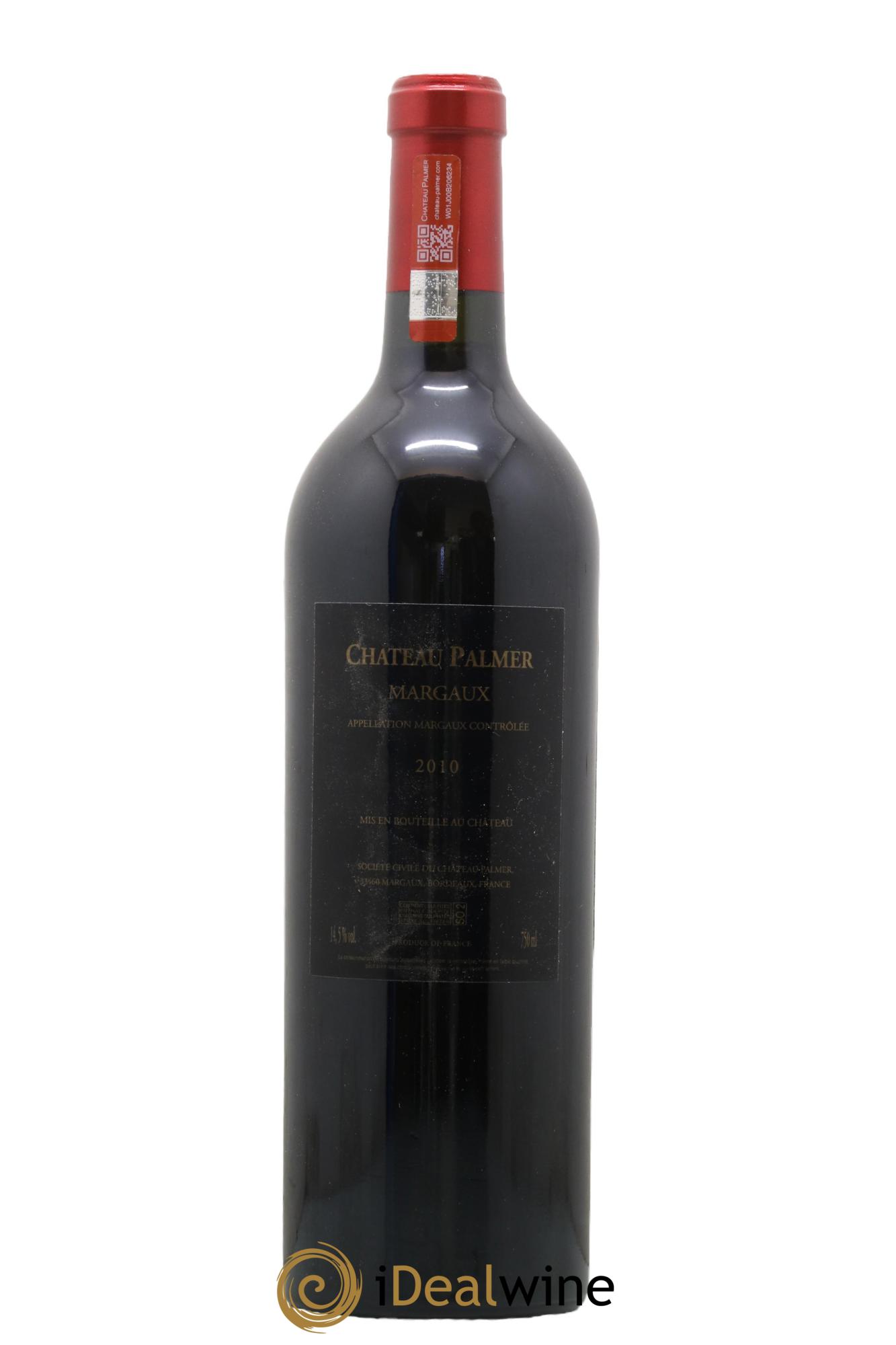Château Palmer 3ème Grand Cru Classé 2010 - Lot de 1 bouteille - 1