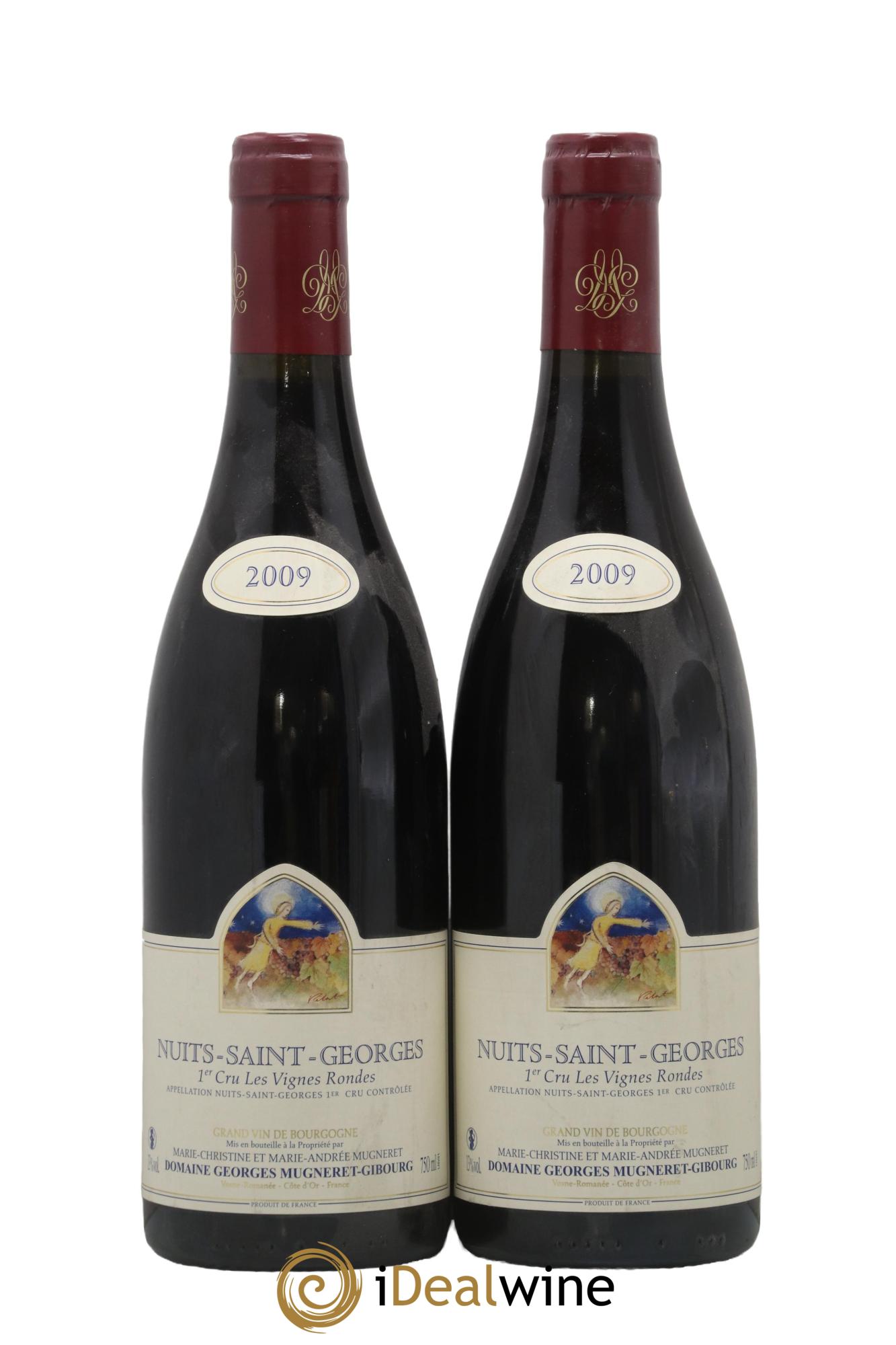 Nuits-Saint-Georges 1er Cru Les Vignes Rondes Mugneret-Gibourg (Domaine) 2009 - Lot of 2 bottles - 0