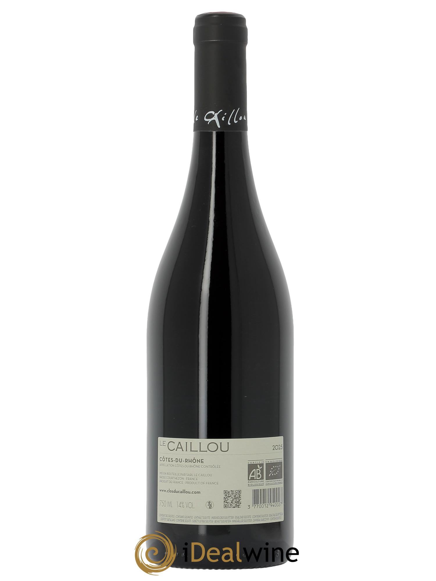 Côtes-du-Rhône Le Caillou Clos du Caillou 2025 - Lot de 1 bouteille - 1