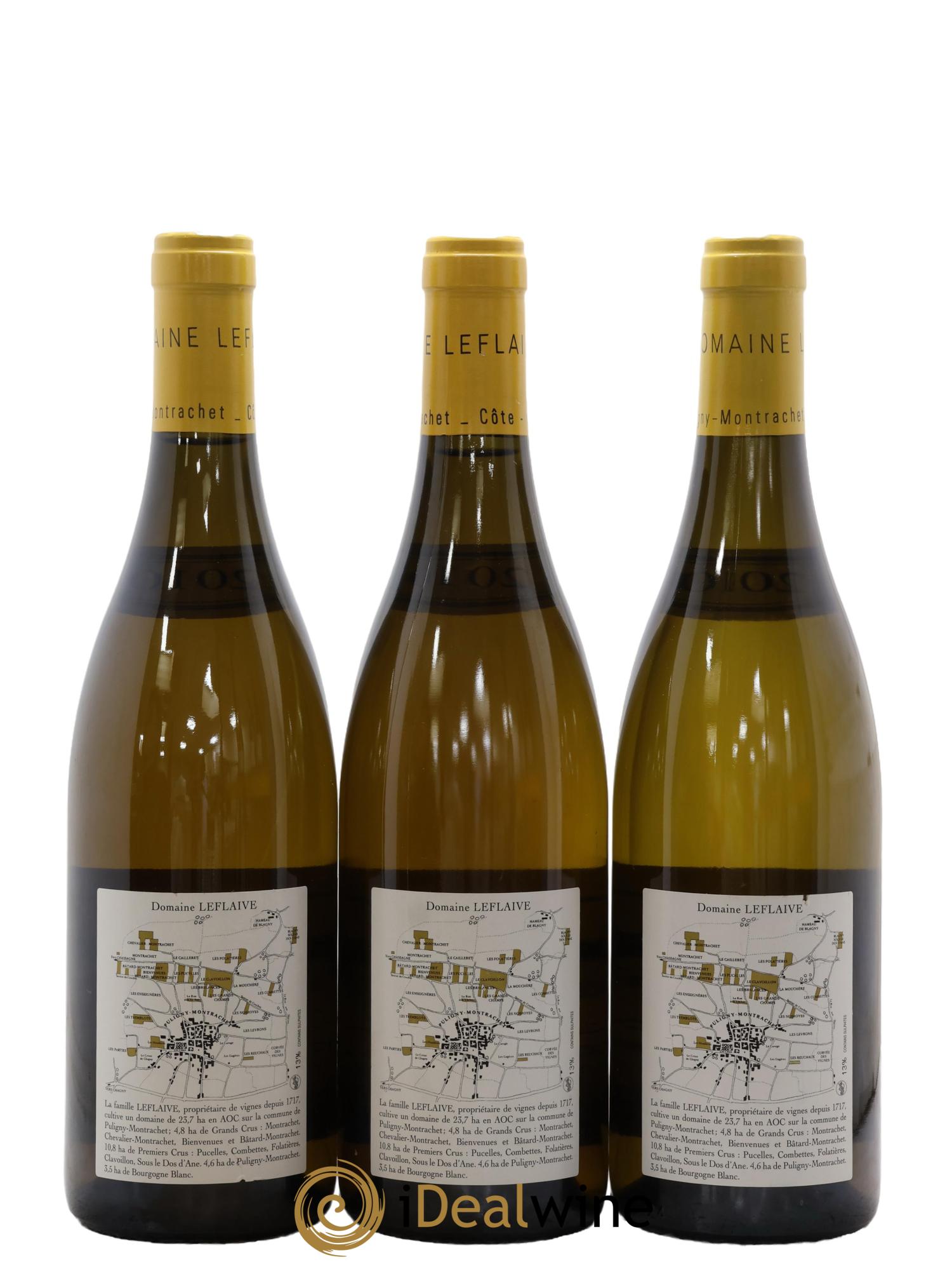 Puligny-Montrachet 1er Cru Clavoillon Leflaive (Domaine) 2010 - Lot de 3 bouteilles - 1