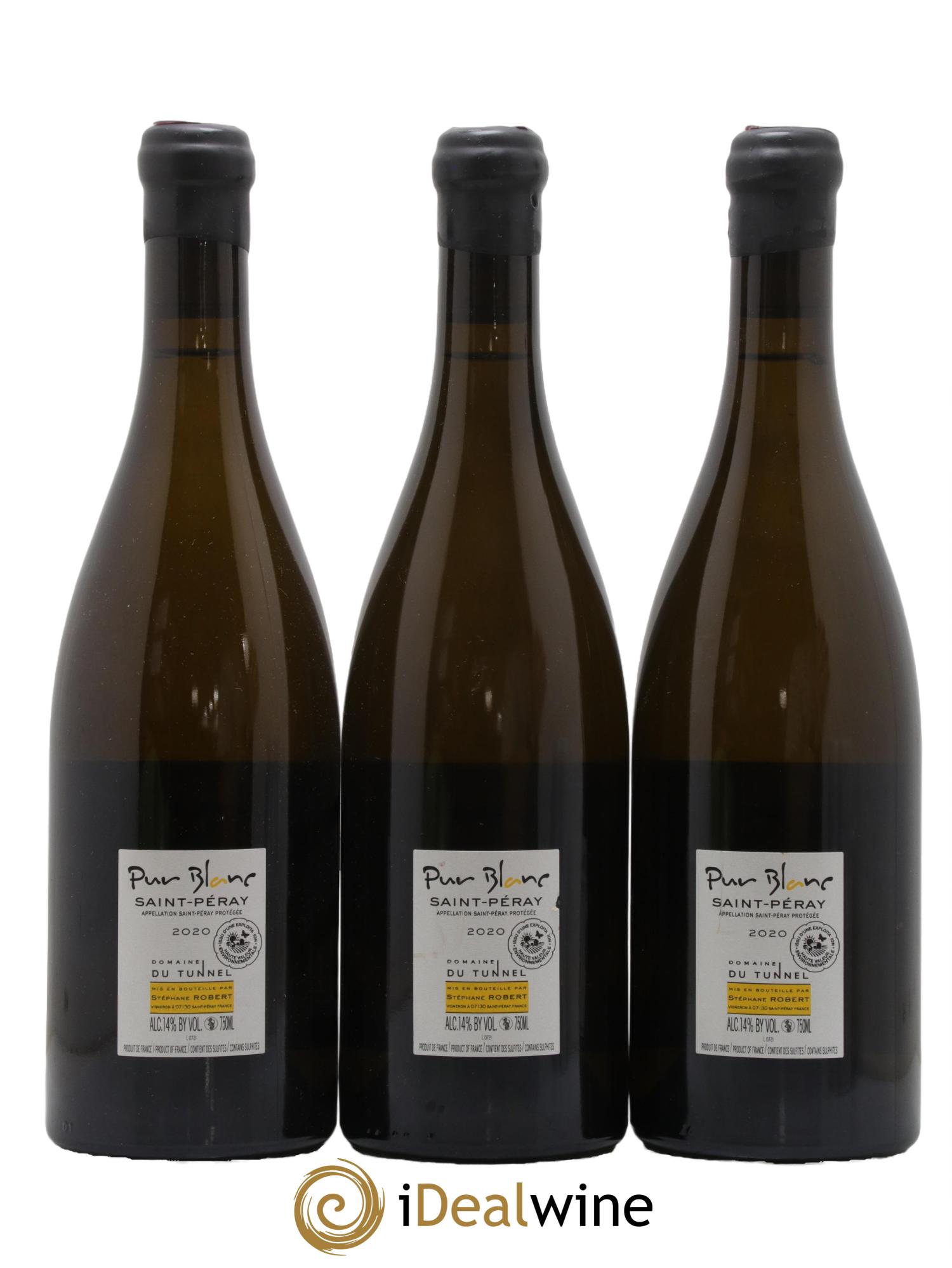 Saint-Péray Pur Blanc Tunnel (Domaine du) 2020 - Posten von 3 Flaschen - 1