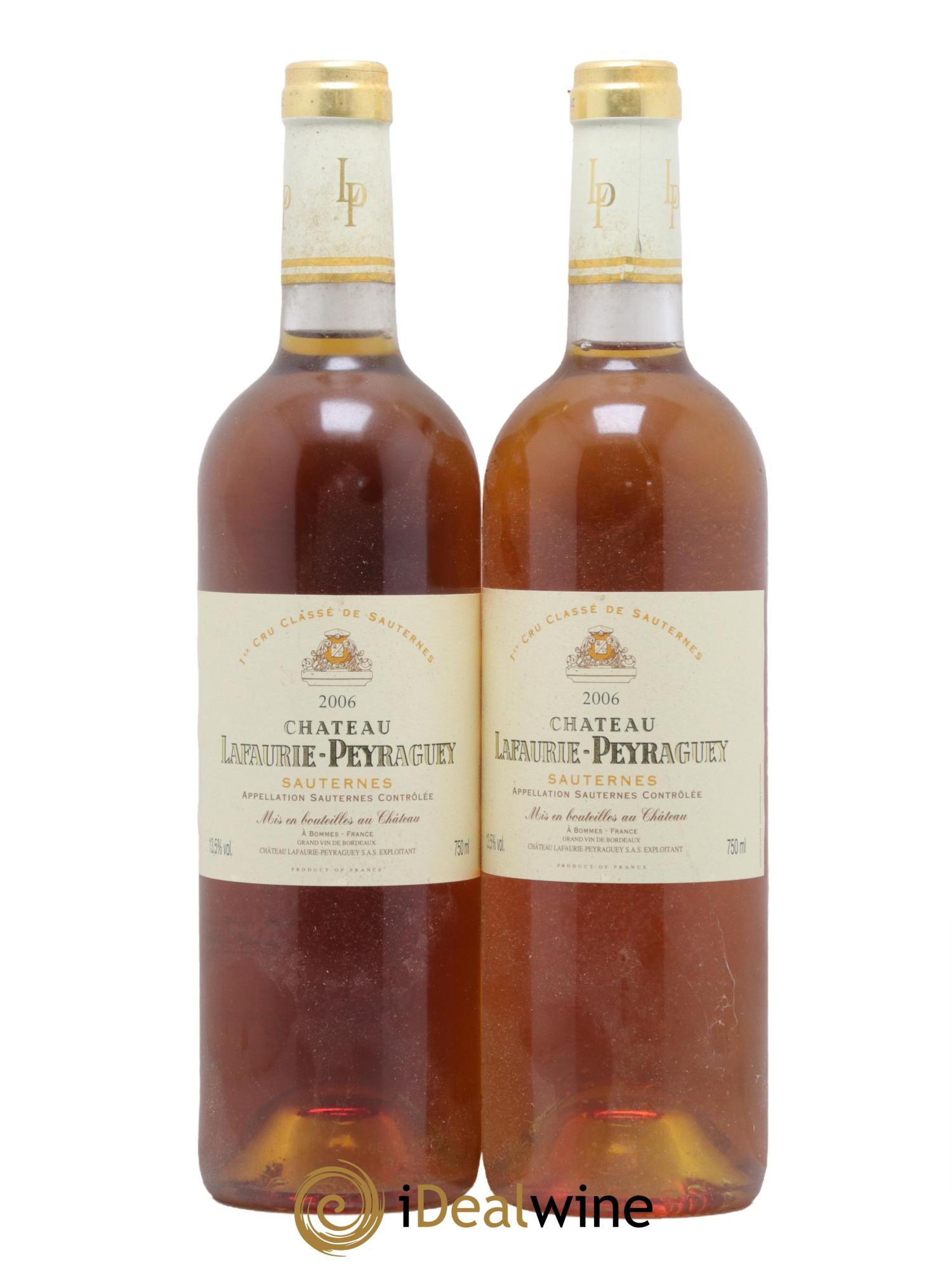 Château Lafaurie-Peyraguey 1er Grand Cru Classé 2006 - Lot de 2 bouteilles - 0