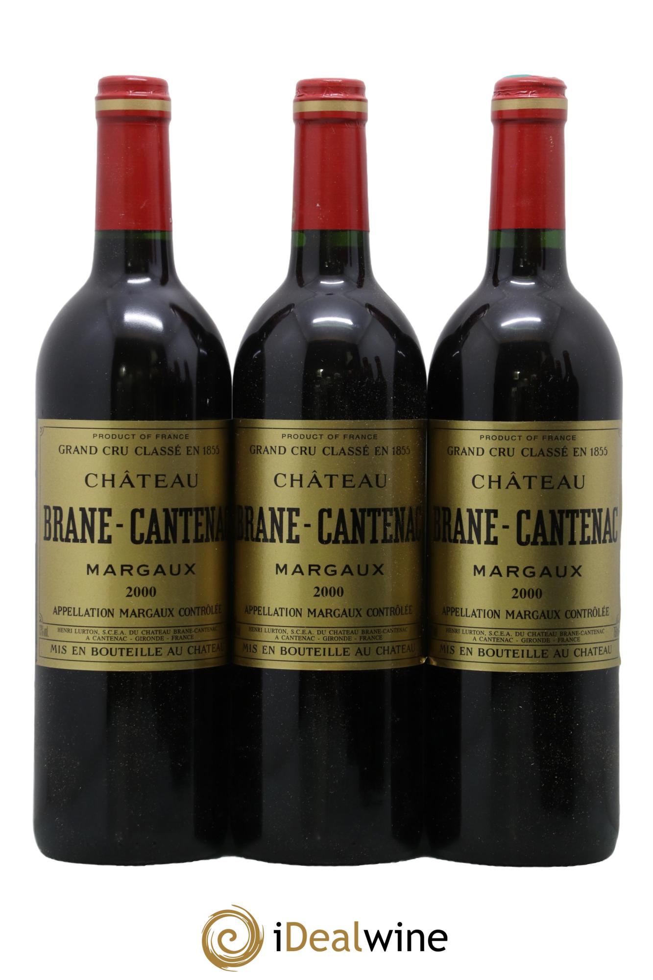 Château Brane Cantenac 2ème Grand Cru Classé 2000 - Lot de 12 bouteilles - 1