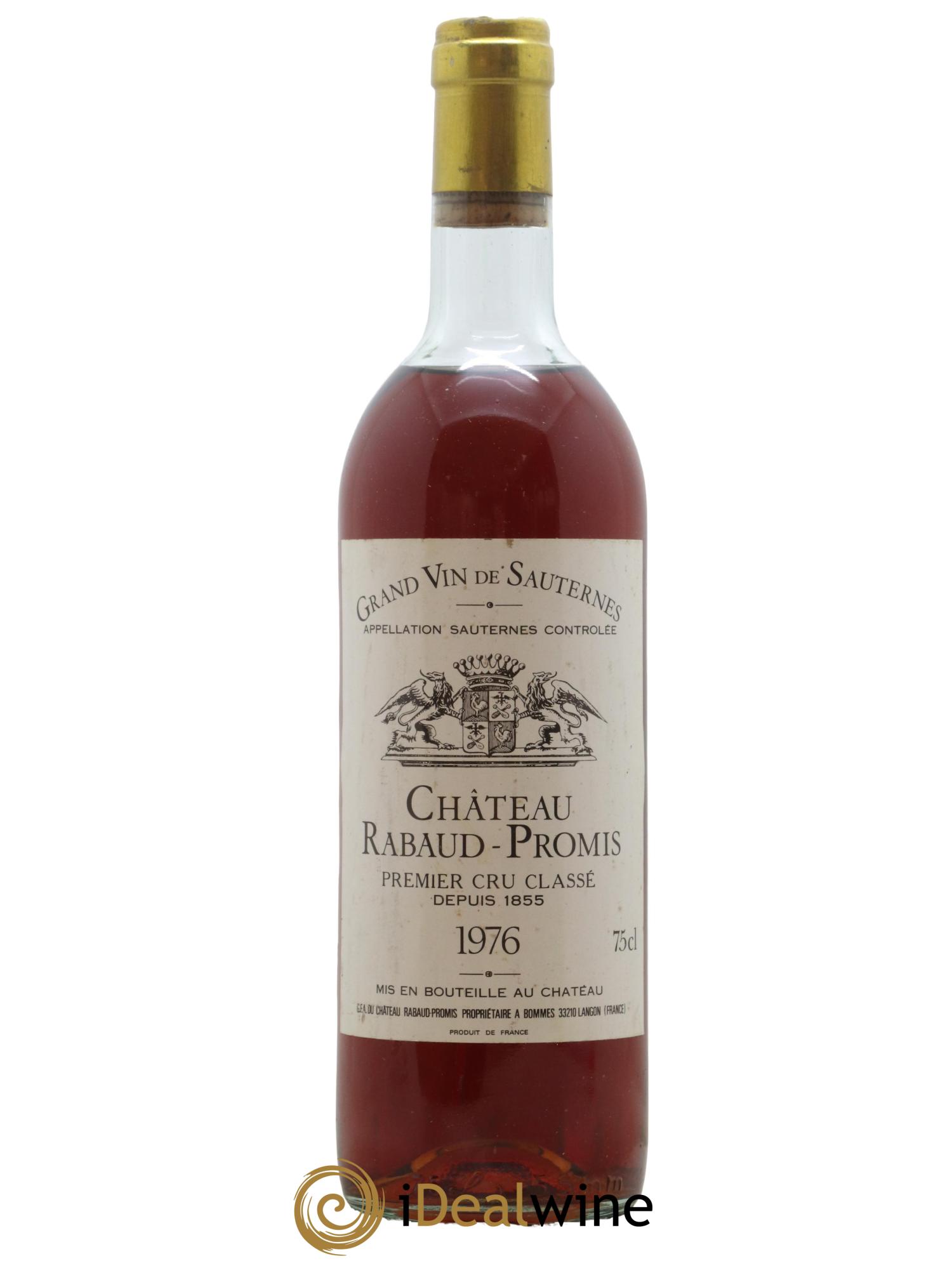 Château Rabaud Promis 1er Grand Cru Classé 1976 - Posten von 1 Flasche - 0