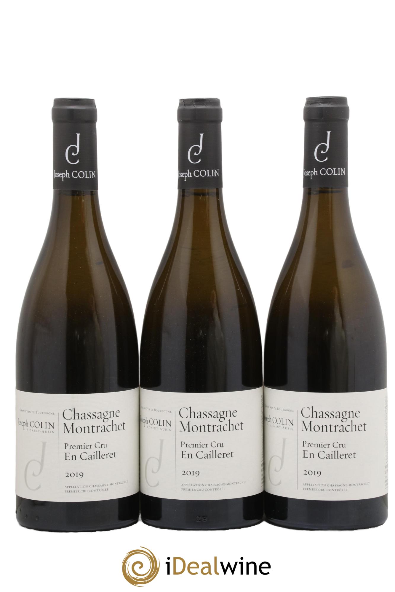 Chassagne-Montrachet 1er Cru En Cailleret Joseph Colin 2019 - Lot de 3 bouteilles - 0
