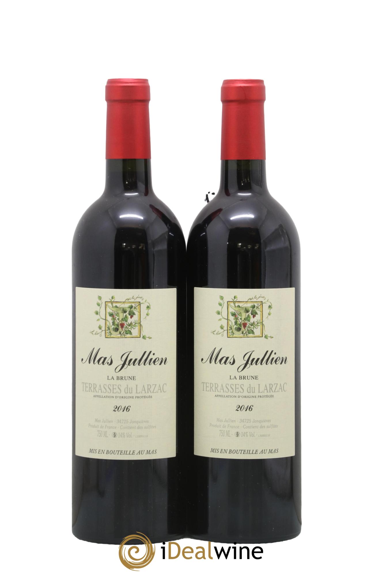 Terrasses du Larzac Mas Jullien La Brune Olivier Jullien 2016 - Lot de 2 bouteilles - 0