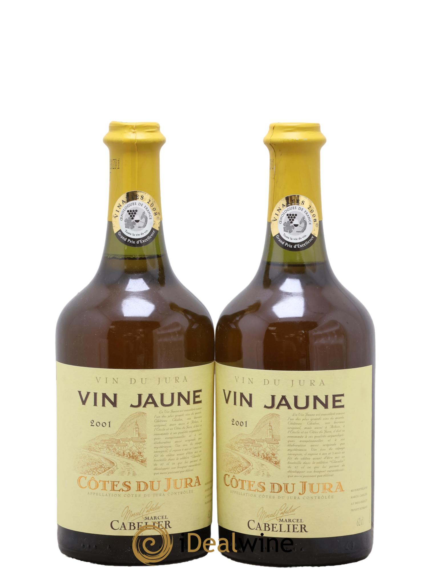 Côtes du Jura Vin Jaune Marcel Cabelier 2001 - Lotto di 2 clavelin - 0