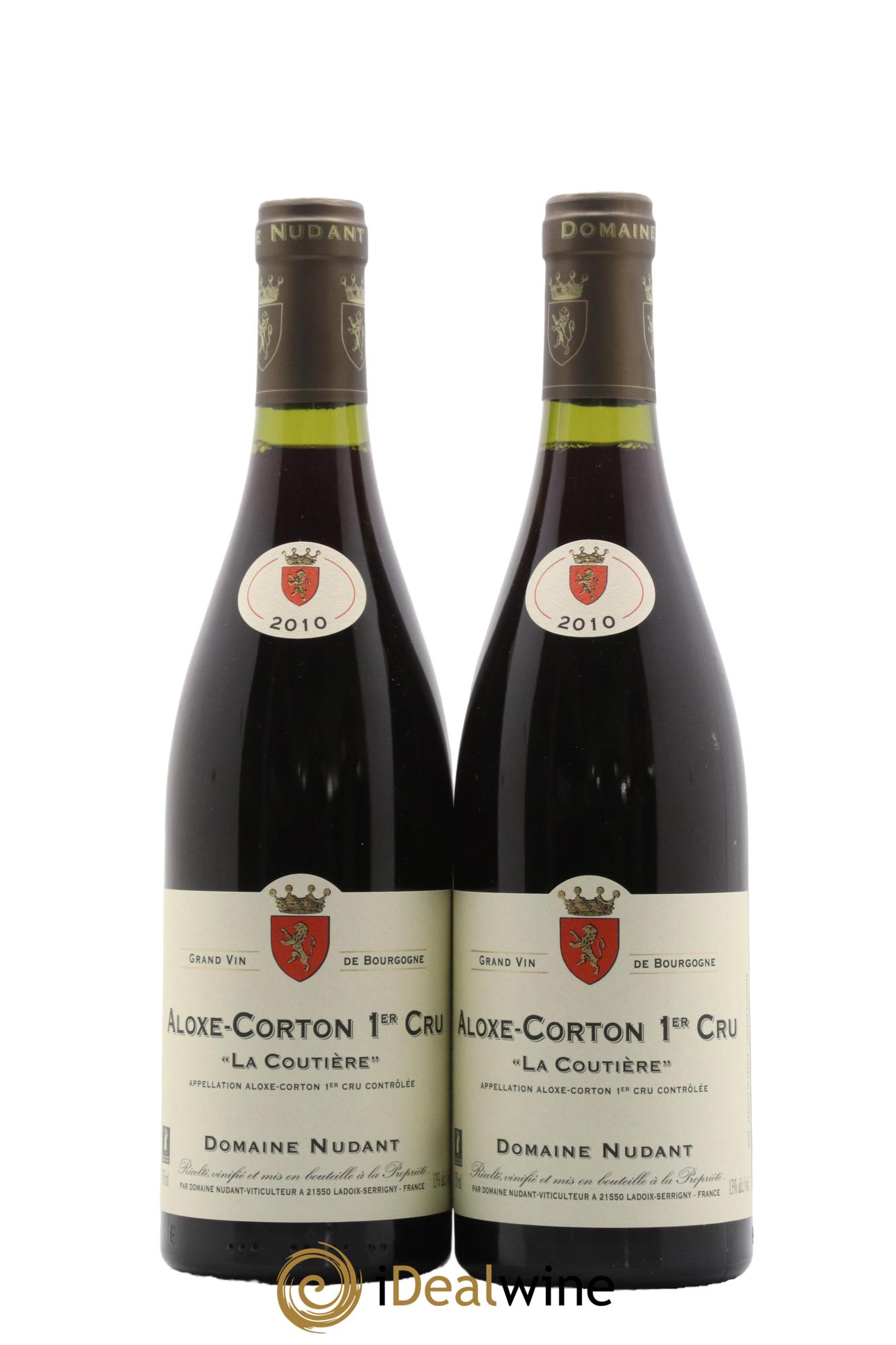 Aloxe-Corton 1er Cru La Coutière Domaine Nudant 2010 - Lot de 2 bouteilles - 0