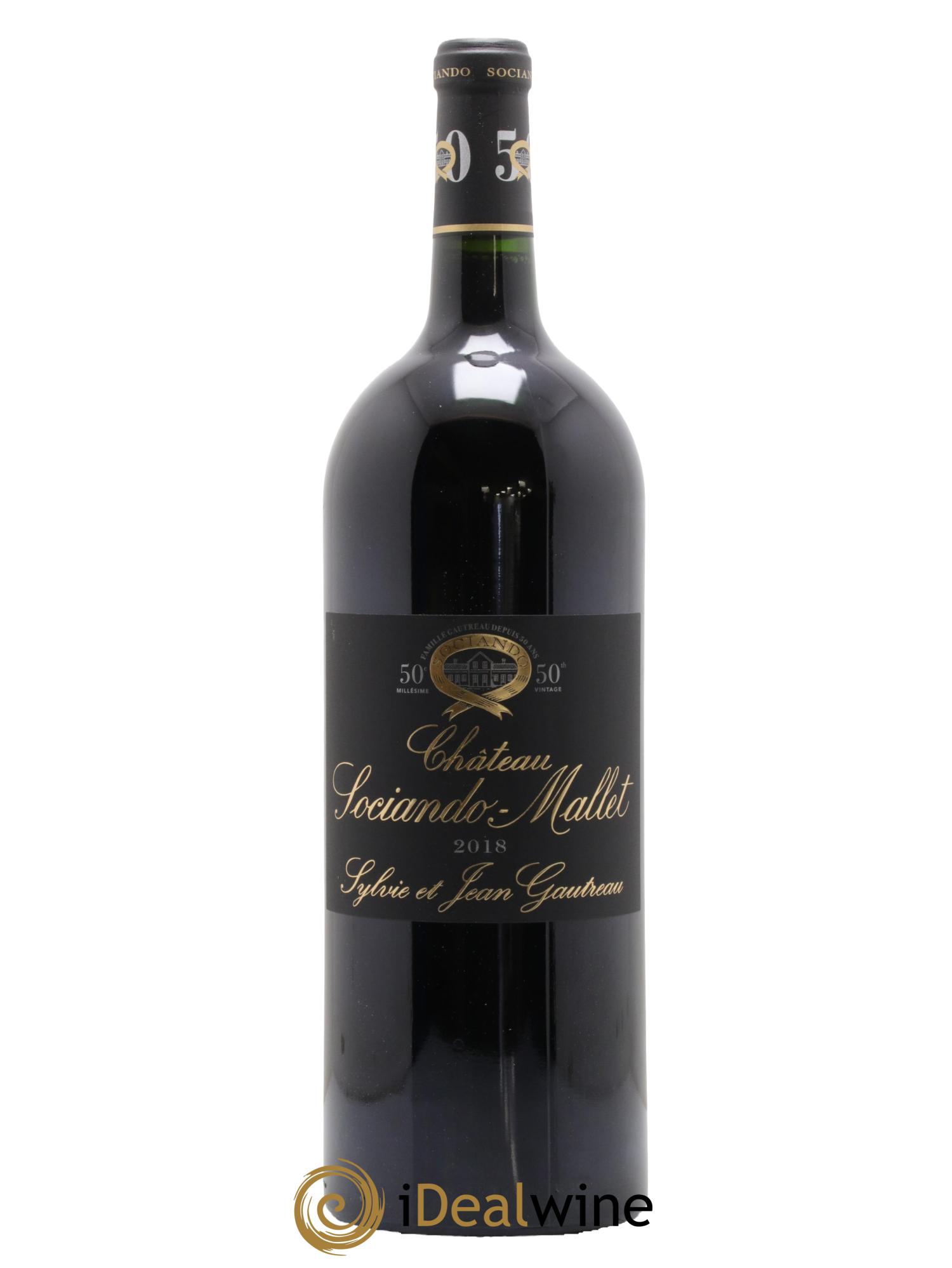 Château Sociando Mallet 2018 - Lotto di 1 magnum - 0