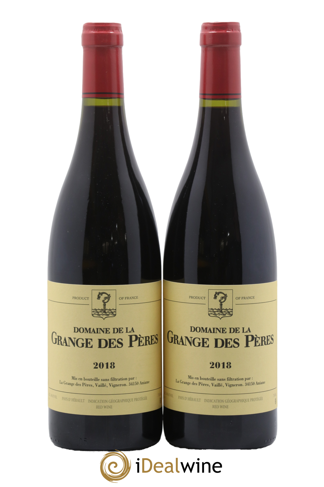 Pays d'Hérault Grange des Pères Laurent Vaillé 2018 - Lot de 2 bouteilles - 0
