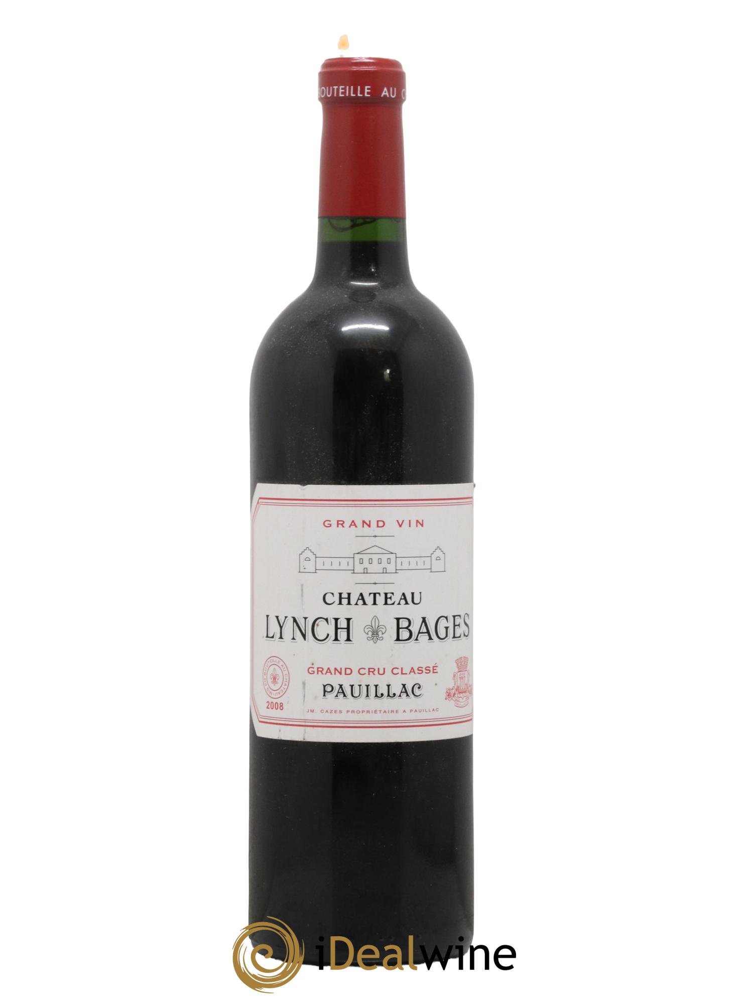 Château Lynch Bages 5ème Grand Cru Classé 2008 - Lot de 1 bouteille - 0