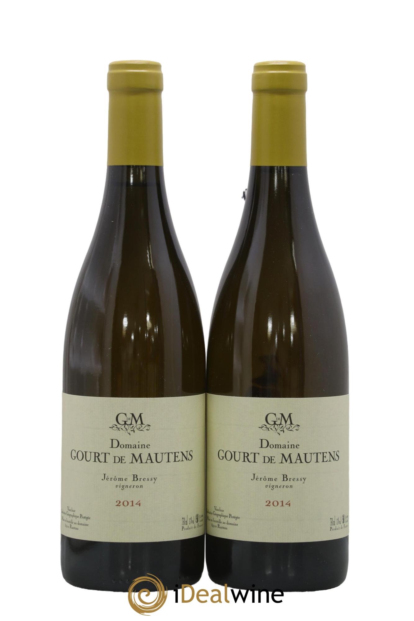 Vaucluse (Vin de Pays de Vaucluse) Domaine Gourt de Mautens - Jérôme Bressy 2014 - Lot de 2 bouteilles - 0
