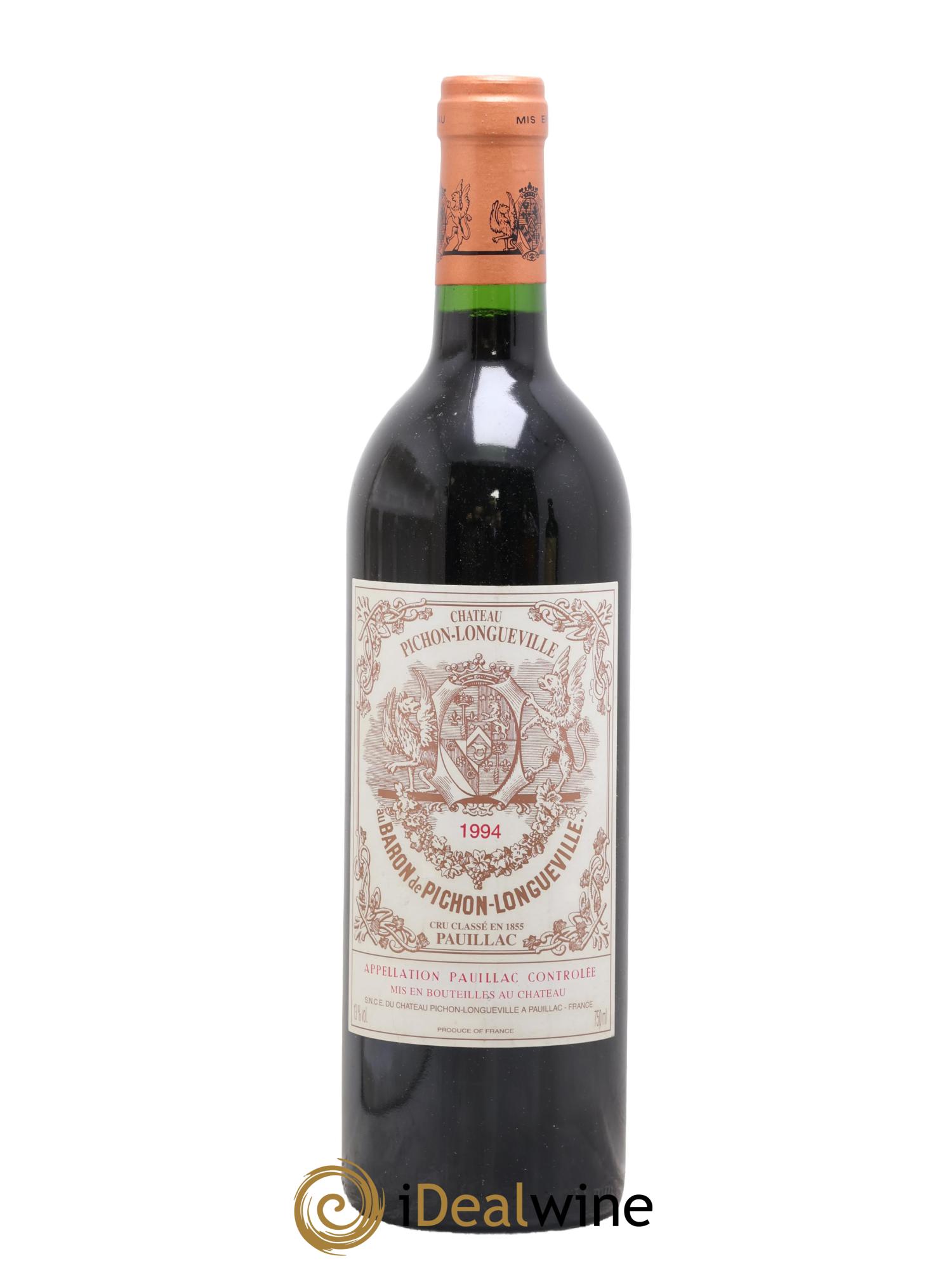 Pichon Longueville Baron 2ème Grand Cru Classé 1994 - Lot de 1 bouteille - 0
