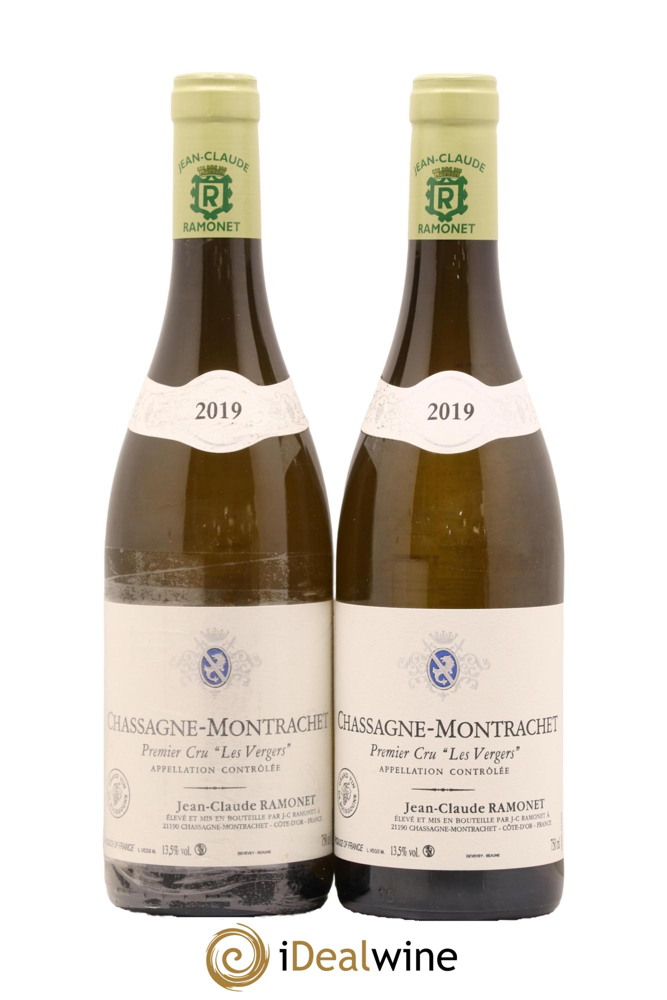 Chassagne-Montrachet 1er Cru Les Vergers Ramonet (Domaine) 2019 - Lot de 2 bouteilles - 0
