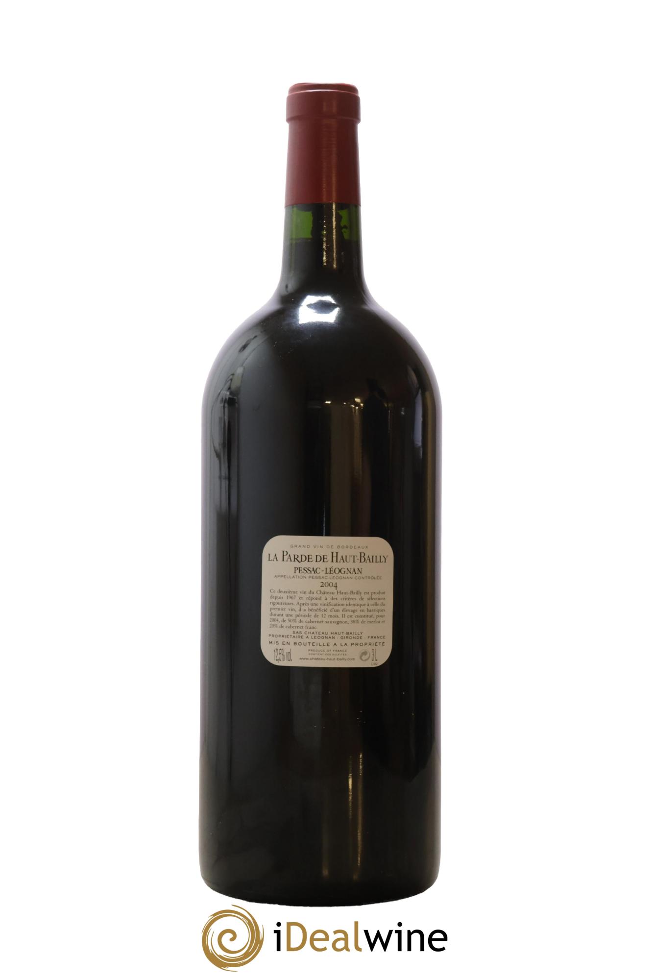 Haut Bailly II (Anciennement La Parde de Haut-Bailly) Second Vin 2004 - Lot de 1 double magnum - 2