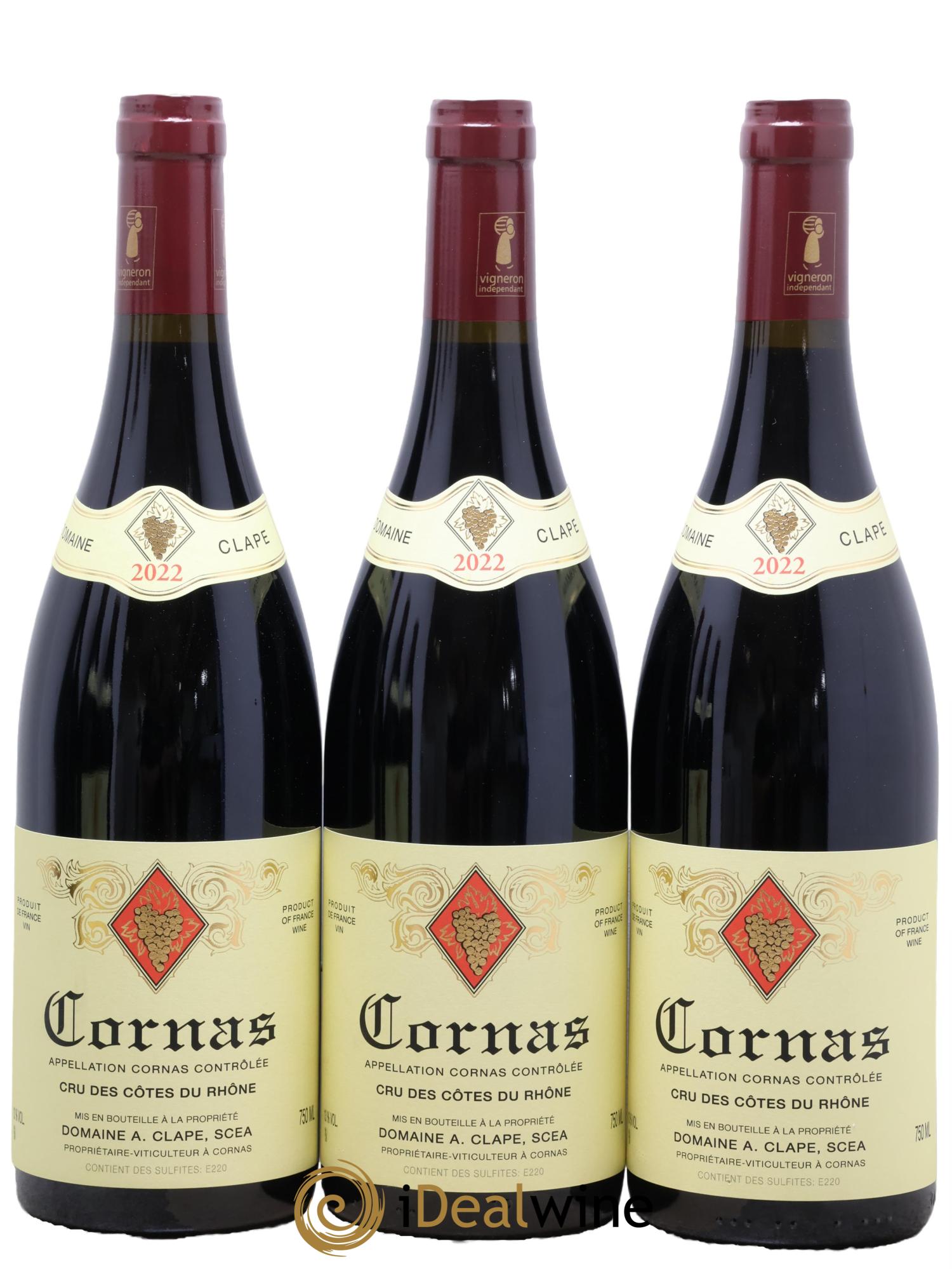 Cornas Auguste Clape 2022 - Lot of 3 bottles - 0