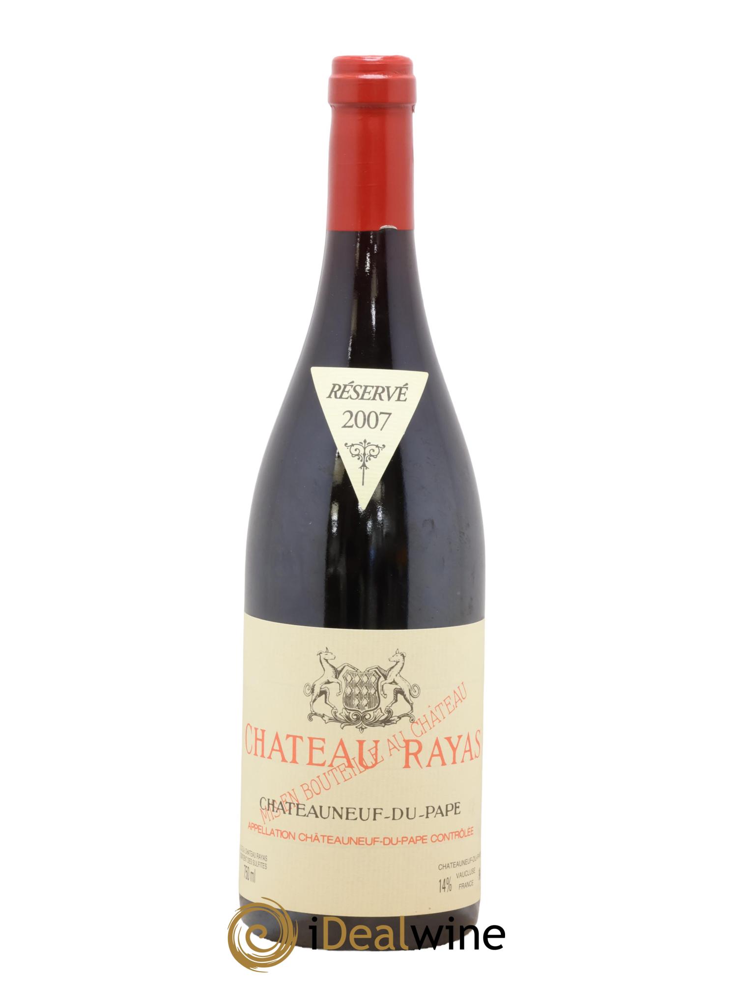 Châteauneuf-du-Pape Château Rayas Emmanuel Reynaud 2007 - Lot de 1 bouteille - 0