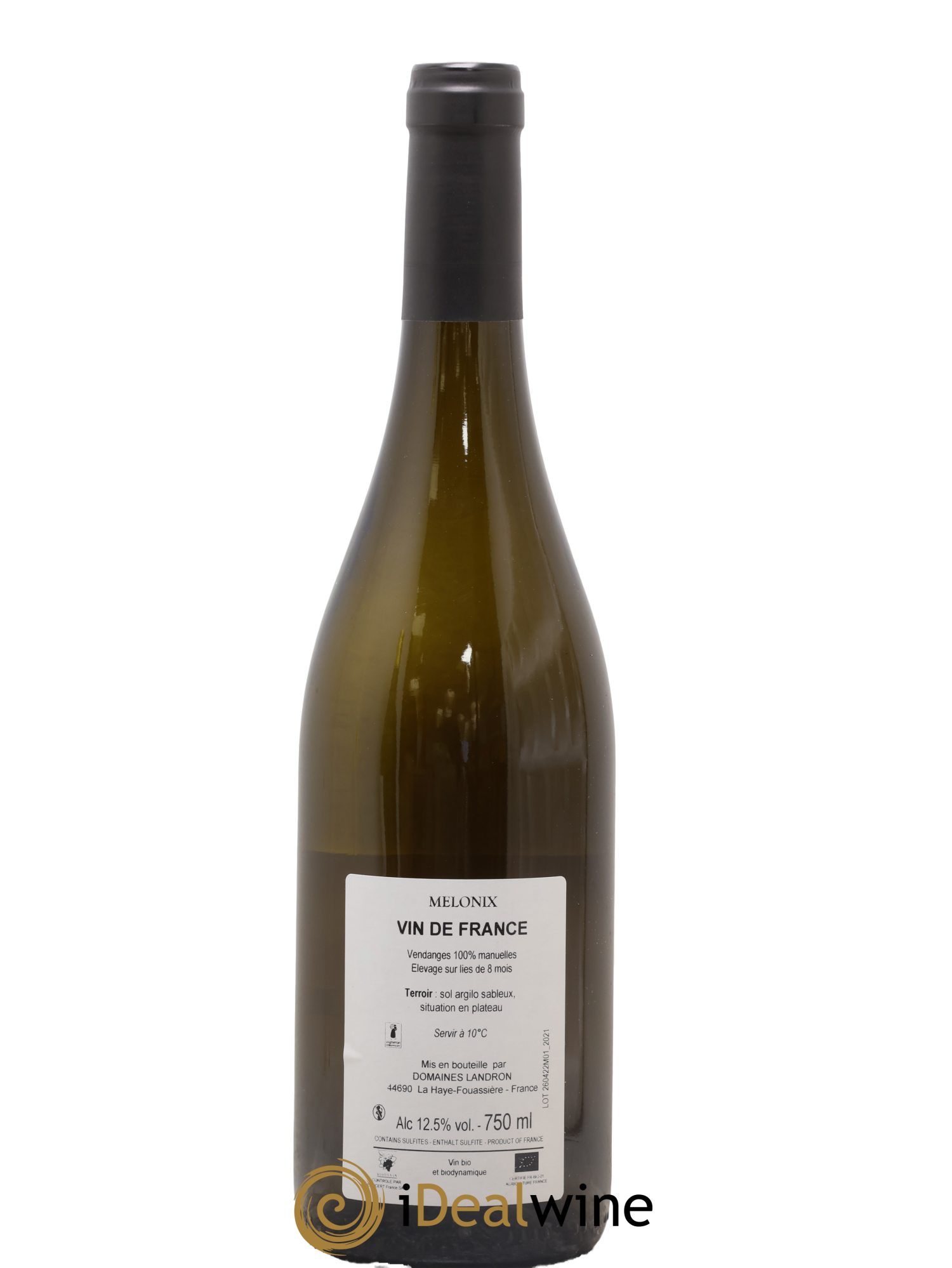 Vin de France Melonix Jo Landron 2021 - Lot de 1 bouteille - 1