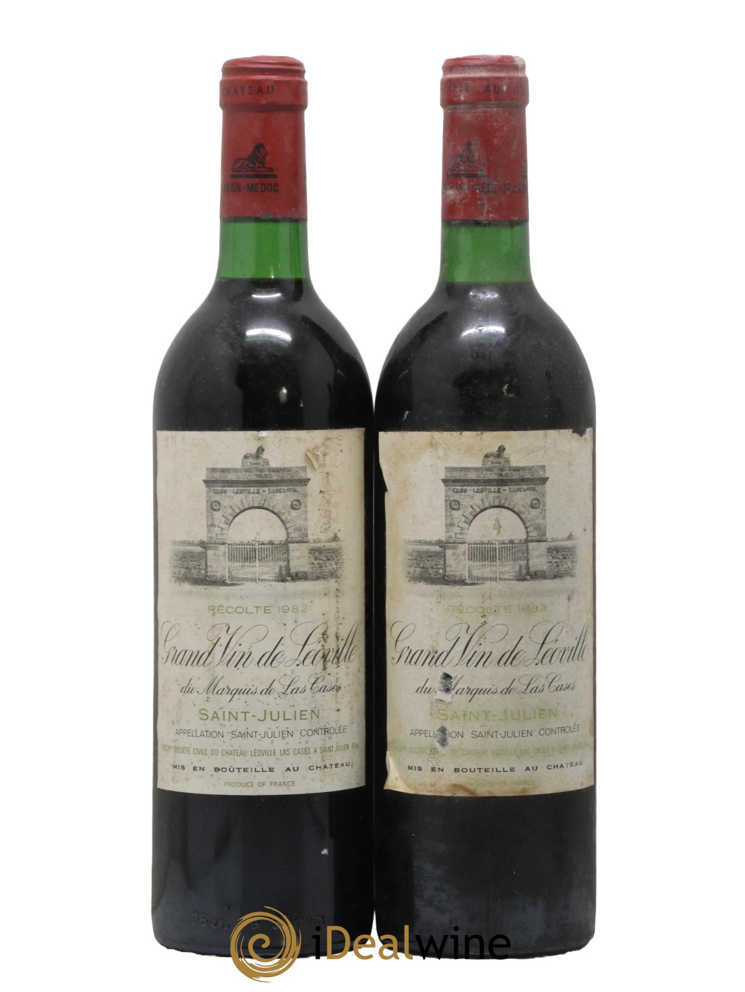 Château Léoville Las Cases 2ème Grand Cru Classé 1982 - Lot de 2 bouteilles - 0