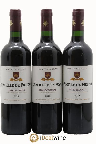 Abeille de Fieuzal 2010 - Lot of 3 bottles - 0