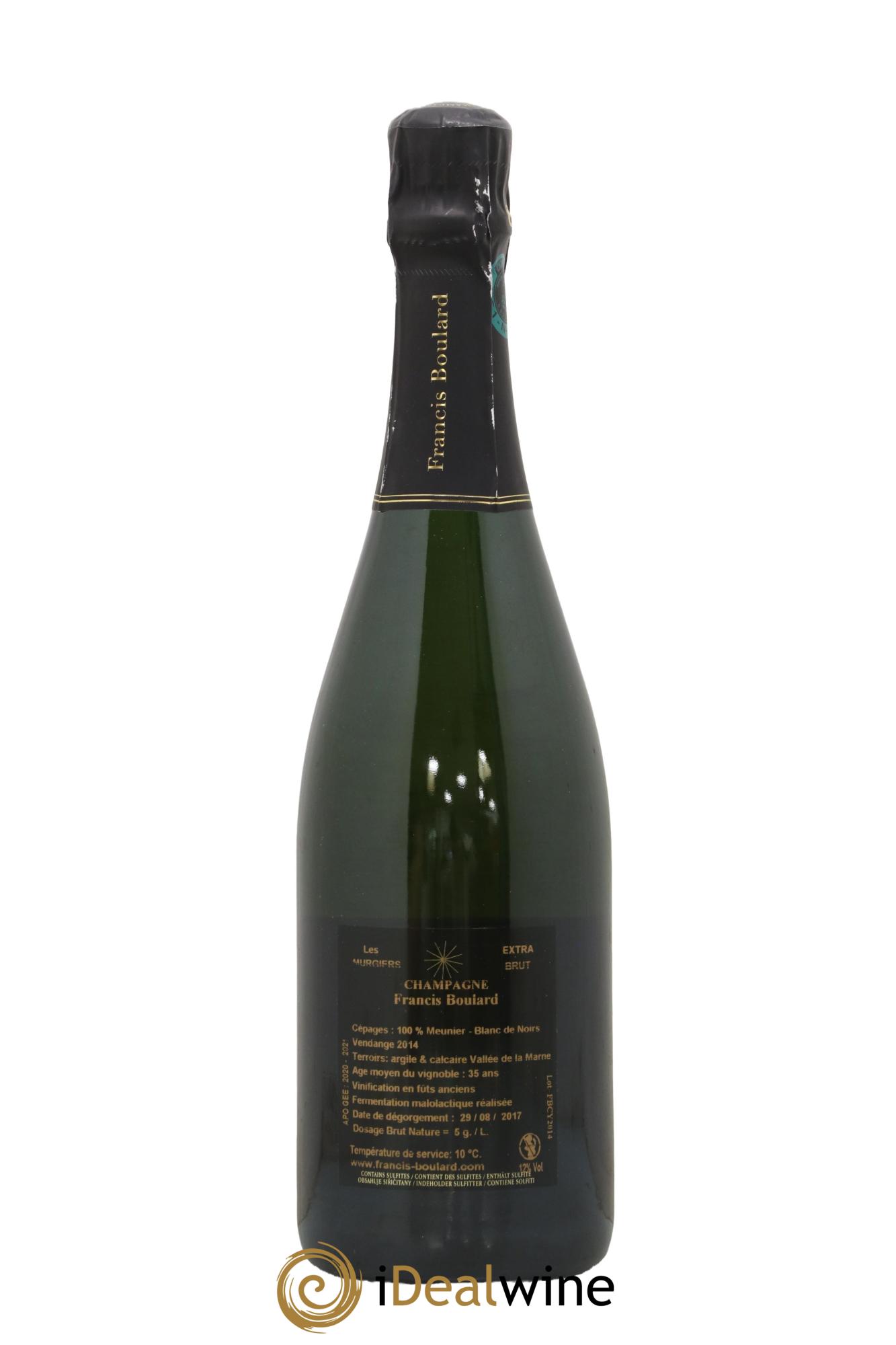 Les Murgiers Blanc de Noirs Extra-Brut Francis Boulard  2014 - Lot de 1 bouteille - 1