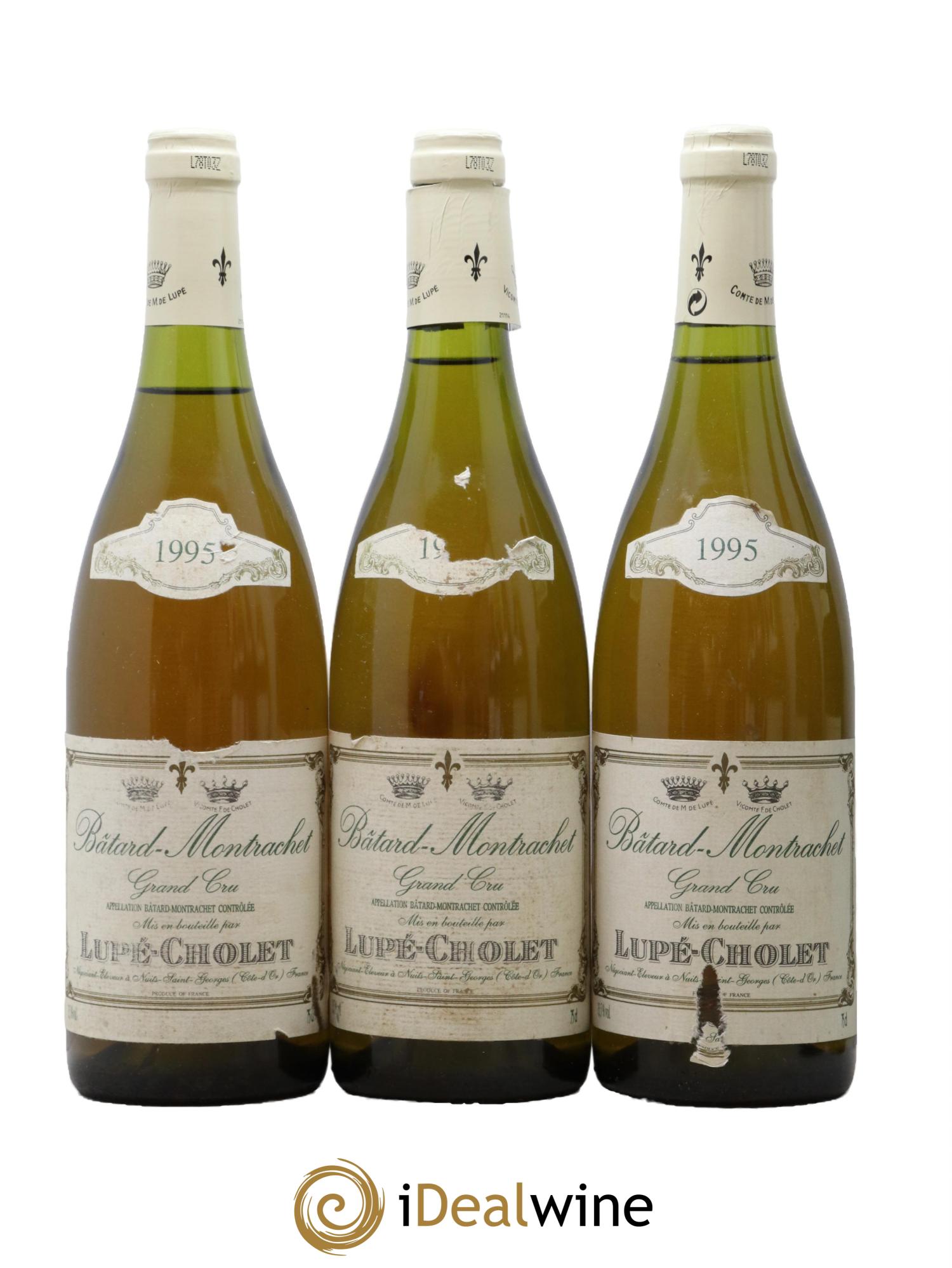 Bâtard-Montrachet Grand Cru Lupe Cholet 1995 - Lot de 3 bouteilles - 0