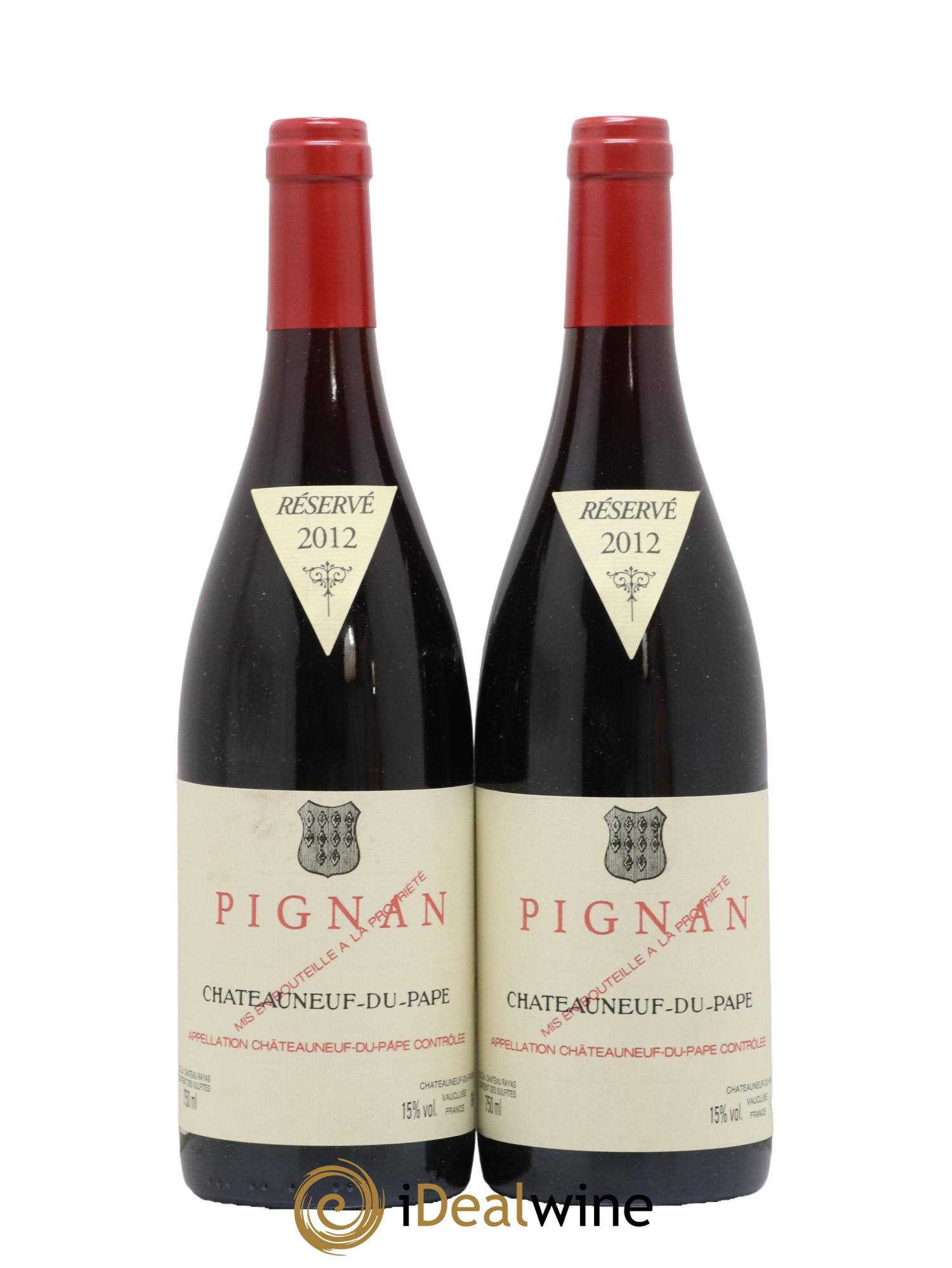 Châteauneuf-du-Pape Pignan Emmanuel Reynaud 2012 - Lot de 2 bouteilles - 0