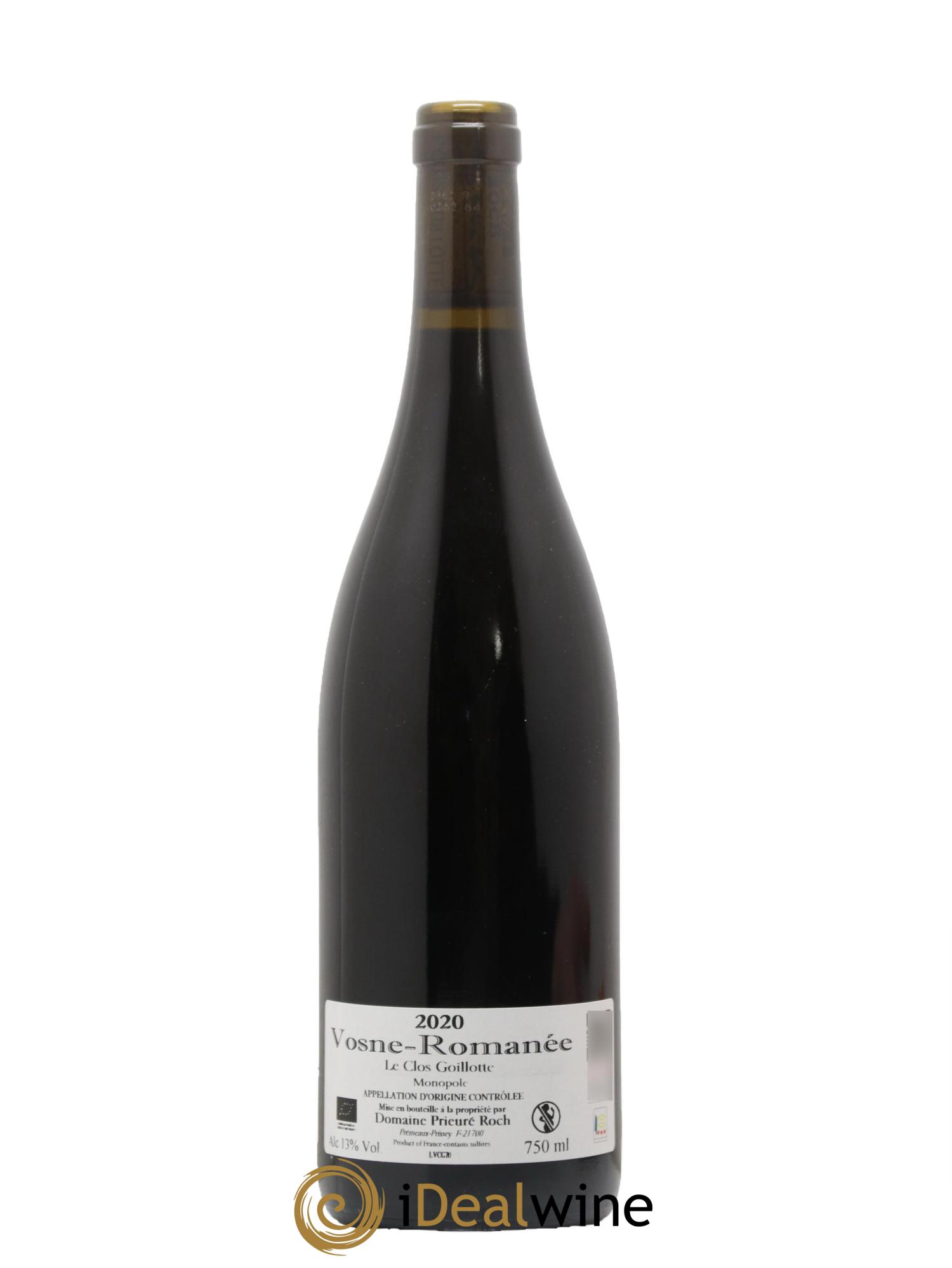 Vosne-Romanée Le Clos Goillotte Prieuré Roch 2020 - Lot de 1 bouteille - 1