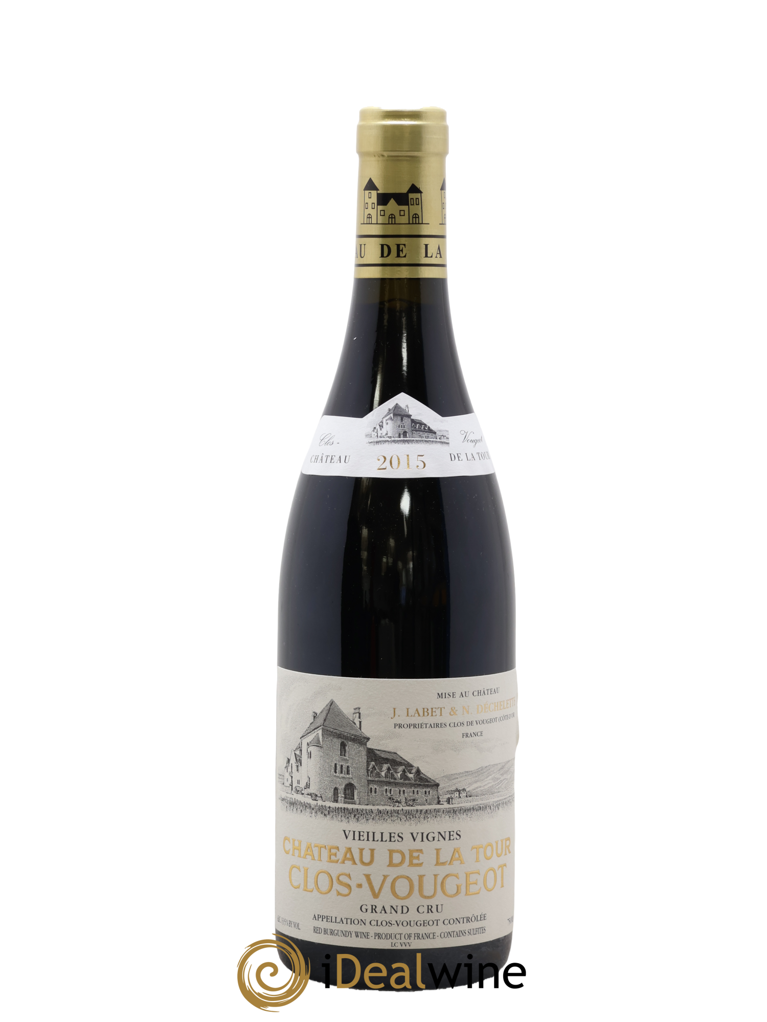 Clos de Vougeot Grand Cru Vieilles Vignes Château de La Tour 2015 - Posten von 1 Flasche - 0