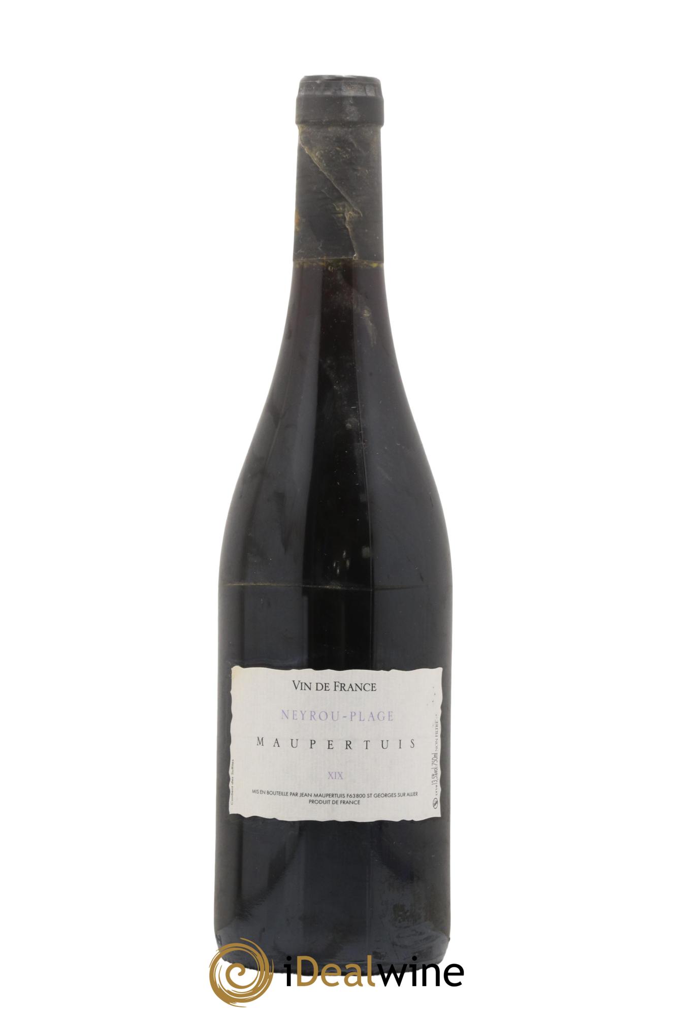 Vin de France Neyrou Plage Jean Maupertuis 2019 - Lot de 1 bouteille - 0