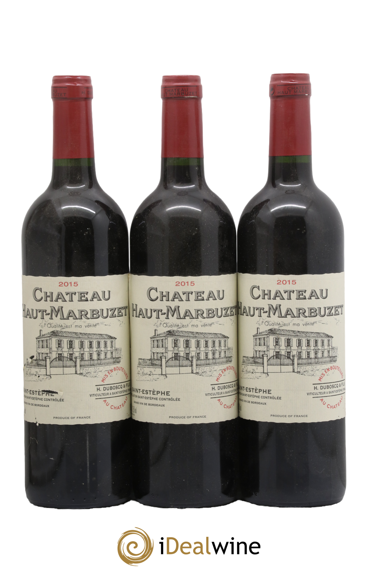 Château Haut Marbuzet 2015 - Lot of 3 bottles - 0