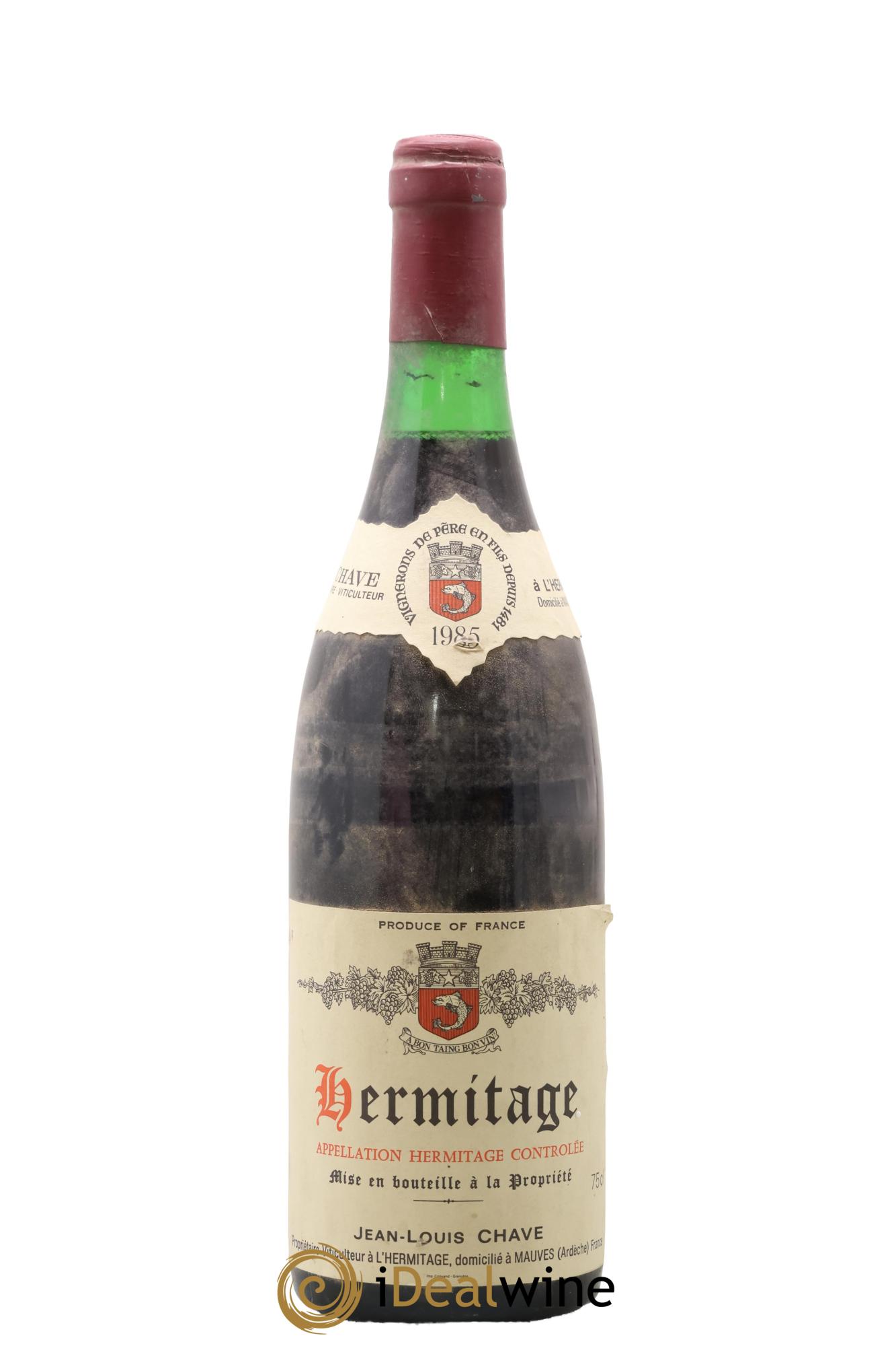 Hermitage Jean-Louis Chave 1985 - Lot de 1 bouteille - 0