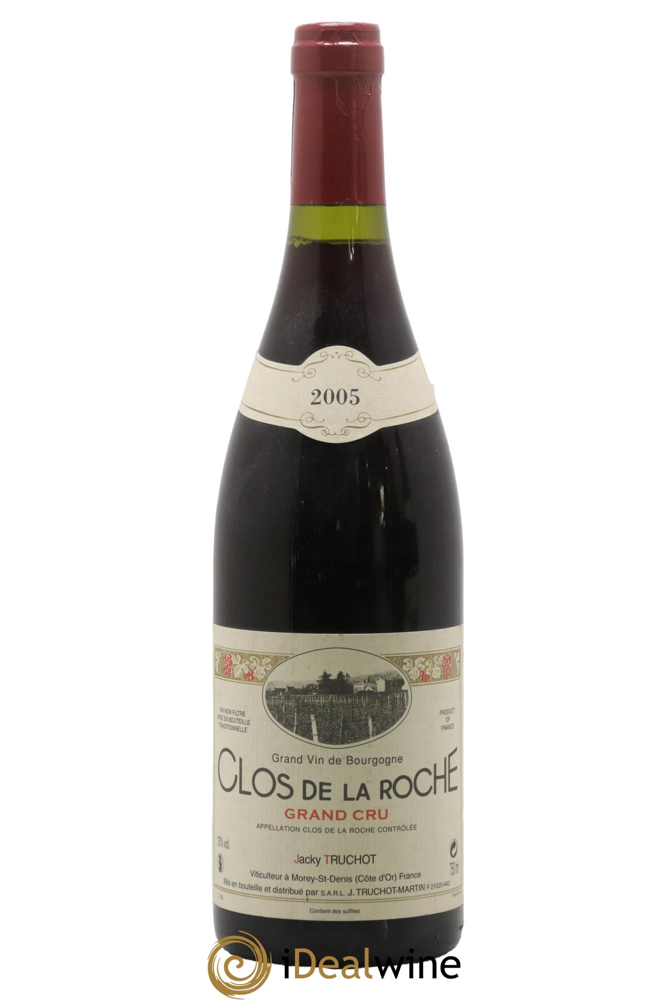 Clos de la Roche Grand Cru Jacky Truchot 2005 - Lot de 1 bouteille - 0