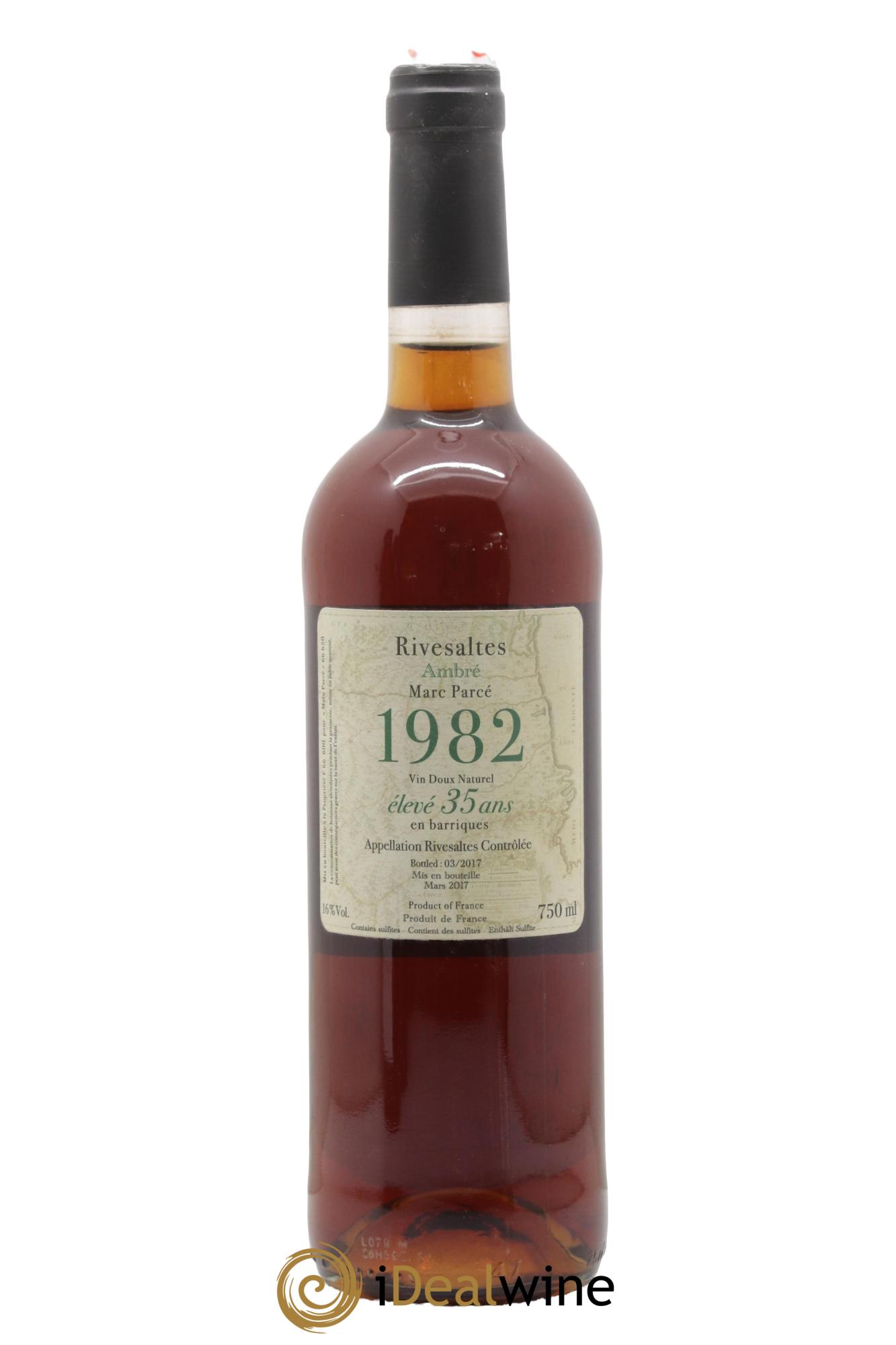 Rivesaltes Marc Parcé 1982 - Lotto di 1 bottiglia - 0