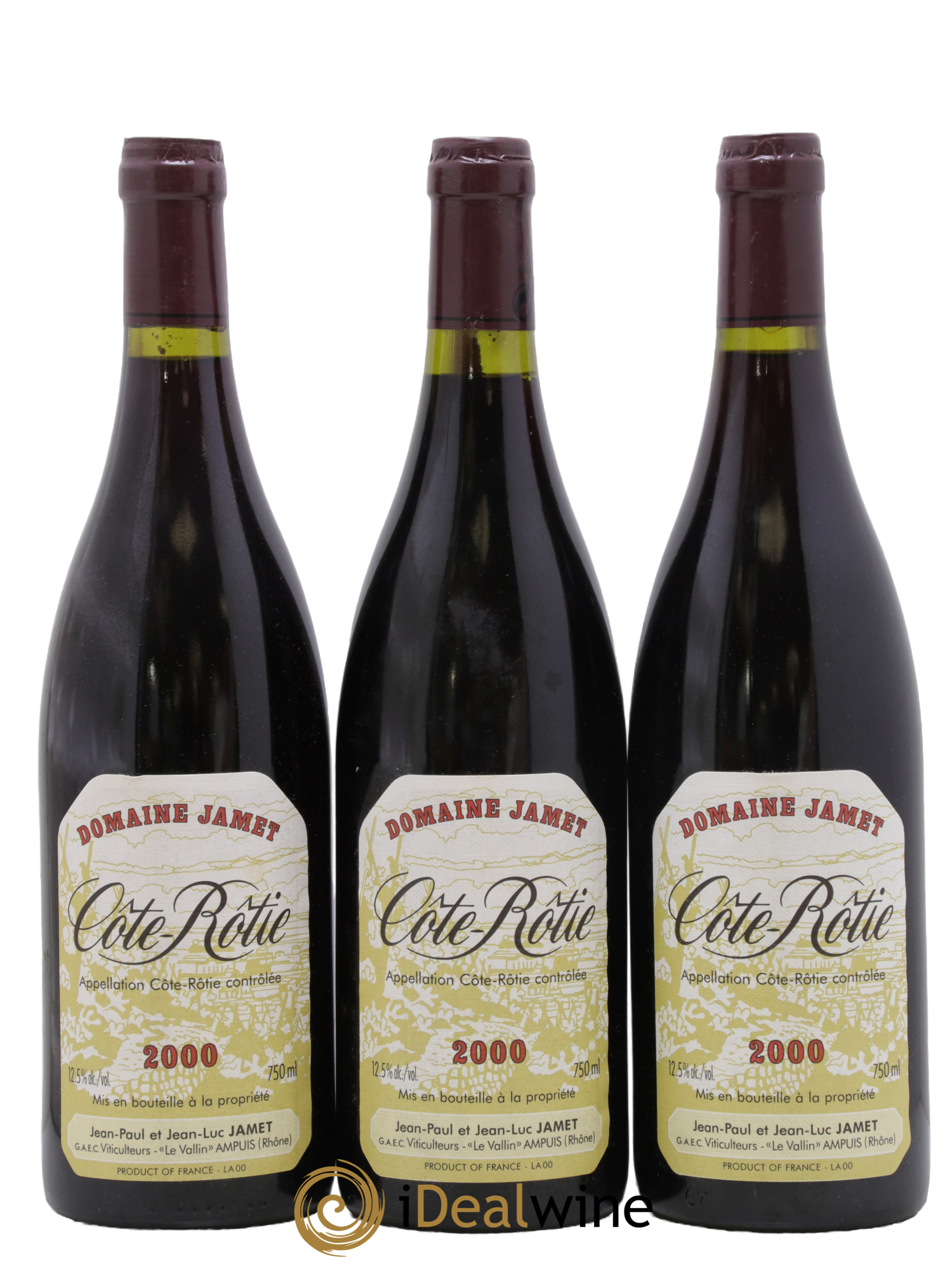 Côte-Rôtie Jamet (Domaine) 2000 - Lot of 3 bottles - 0
