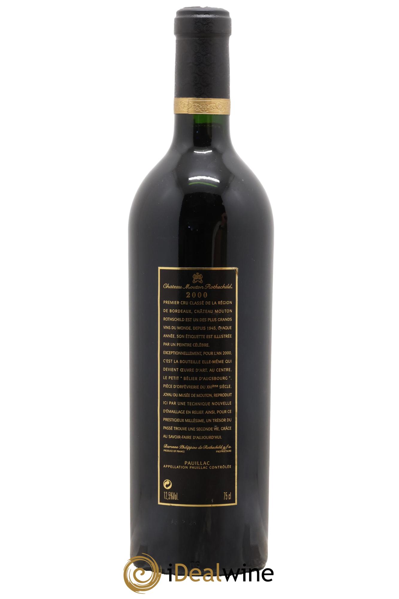 Château Mouton Rothschild 1er Grand Cru Classé 2000 - Posten von 1 Flasche - 1