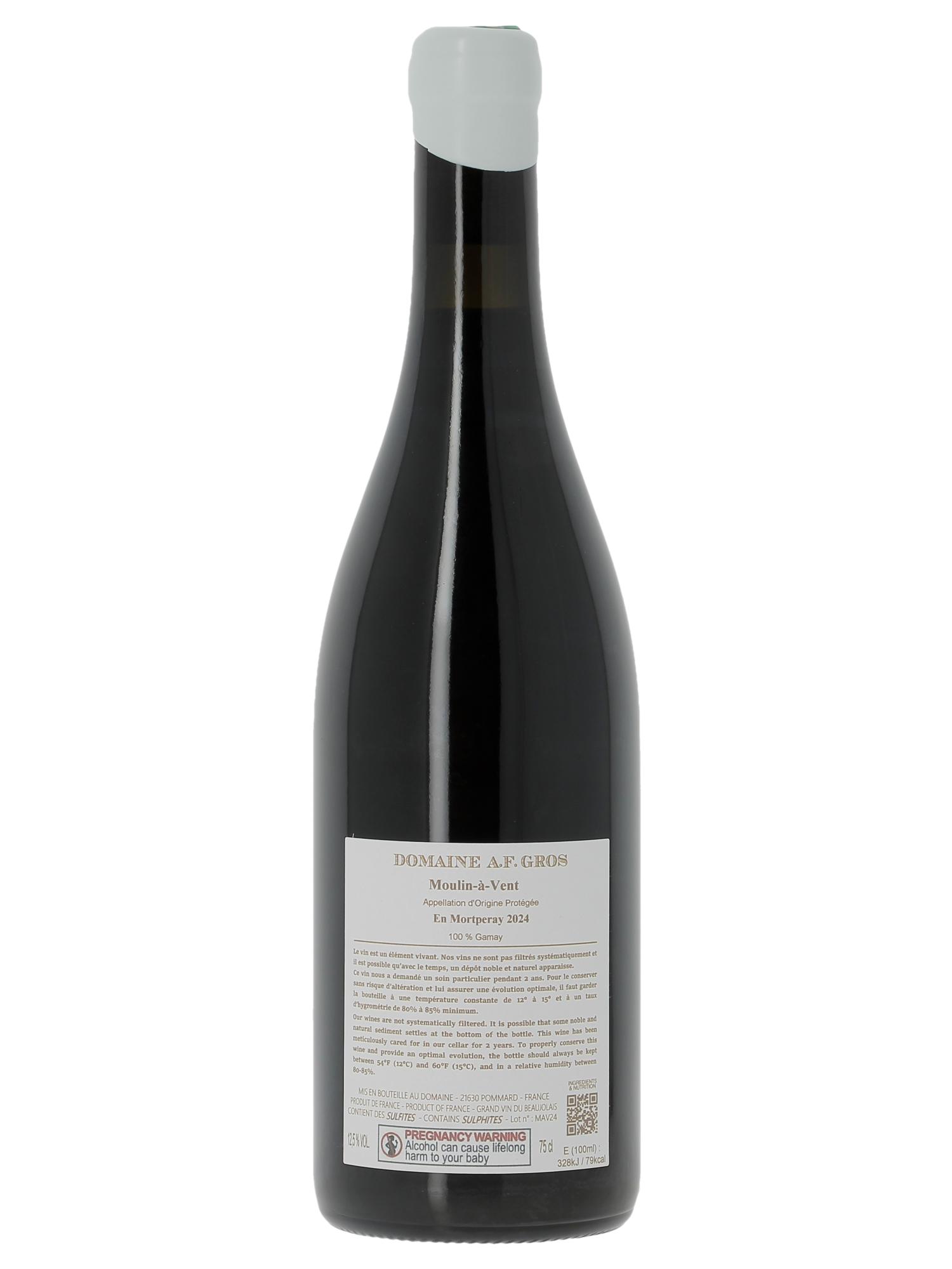 Moulin-à-Vent En Mortperay A.-F. Gros 2024 - Lot de 1 bouteille - 1