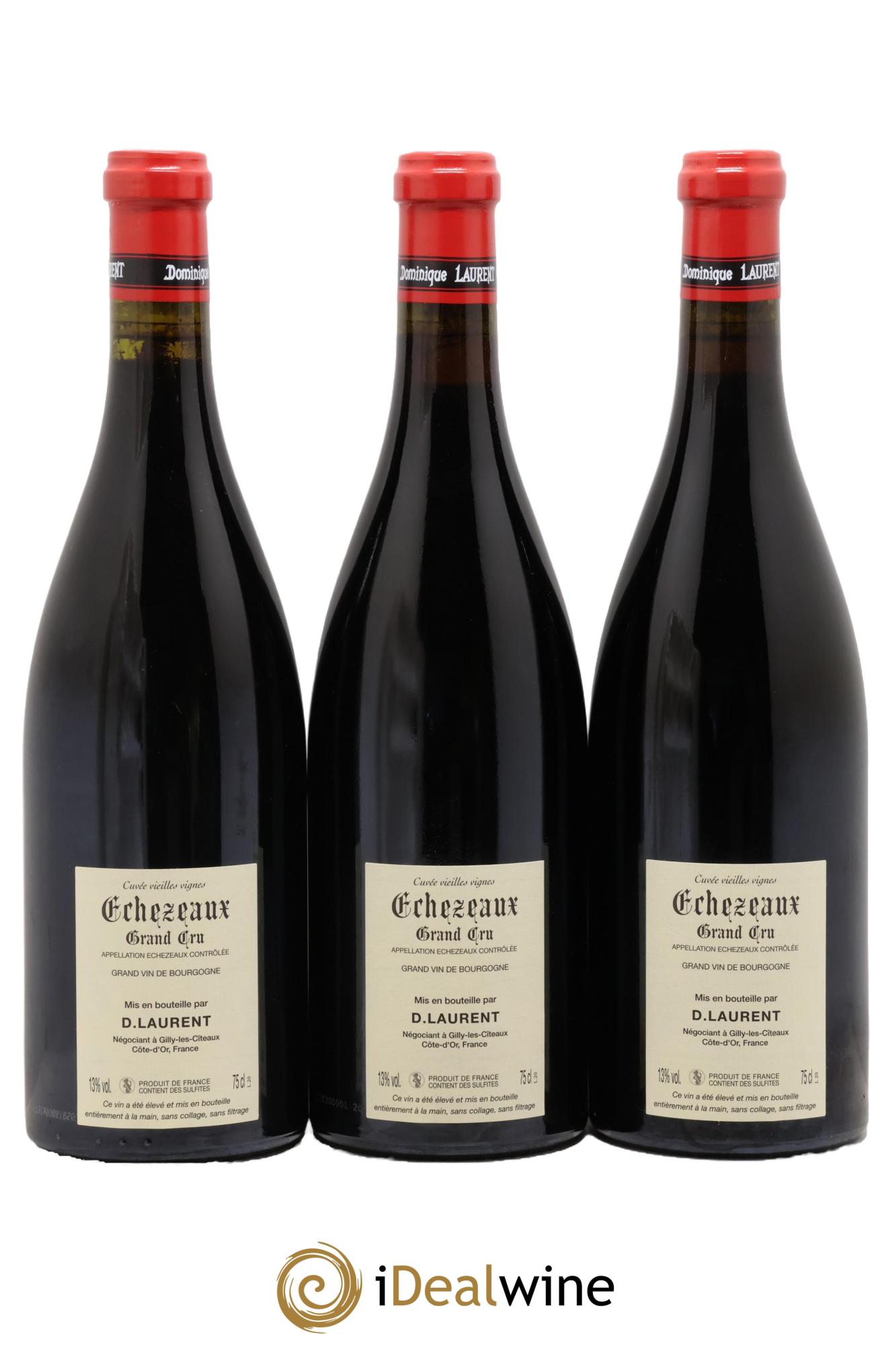 Echezeaux Grand Cru Vieilles Vignes Dominique Laurent 2020 - Lotto di 3 bottiglie - 1