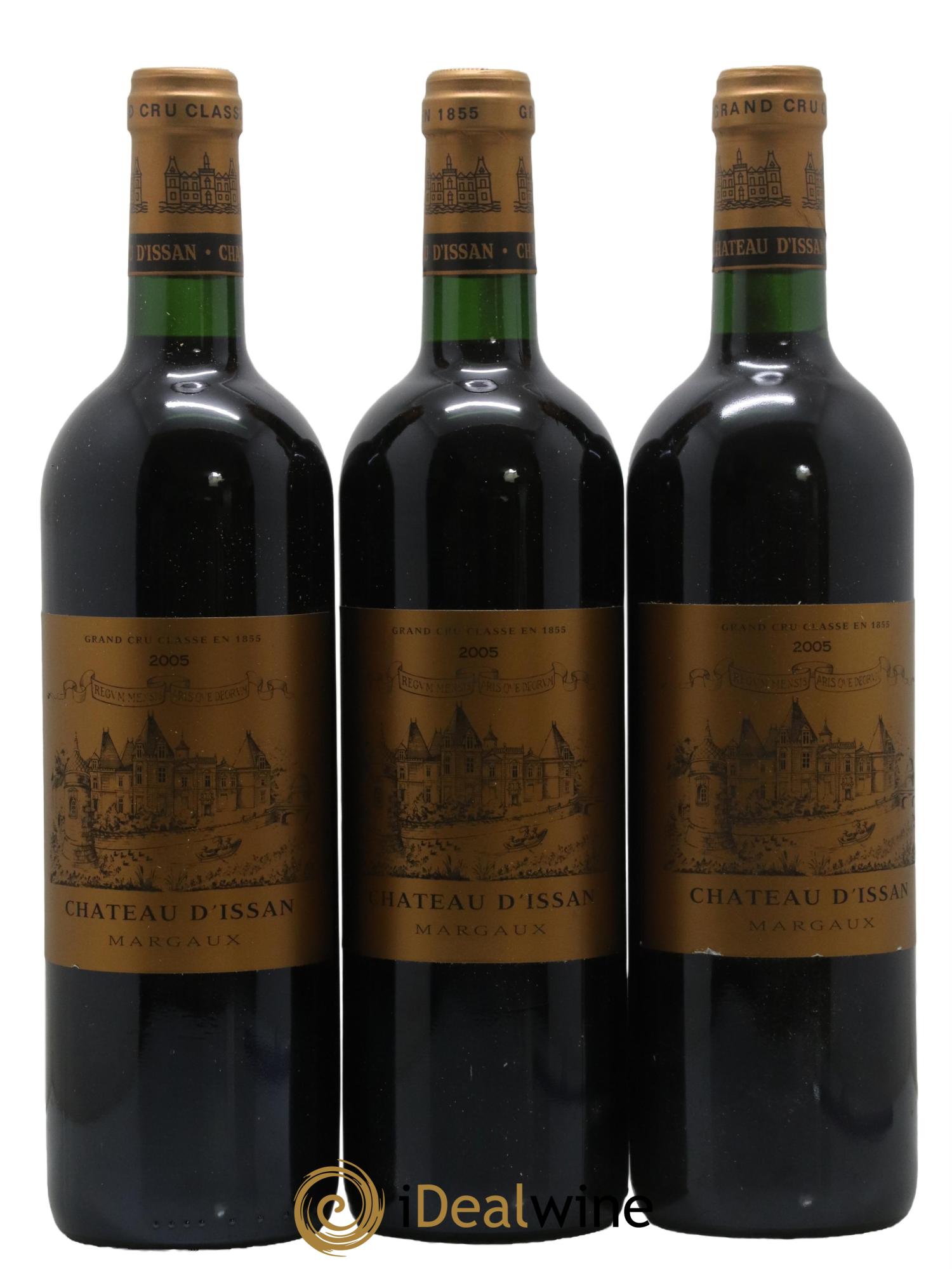 Château d'Issan 3ème Grand Cru Classé 2005 - Lot de 3 bouteilles - 0